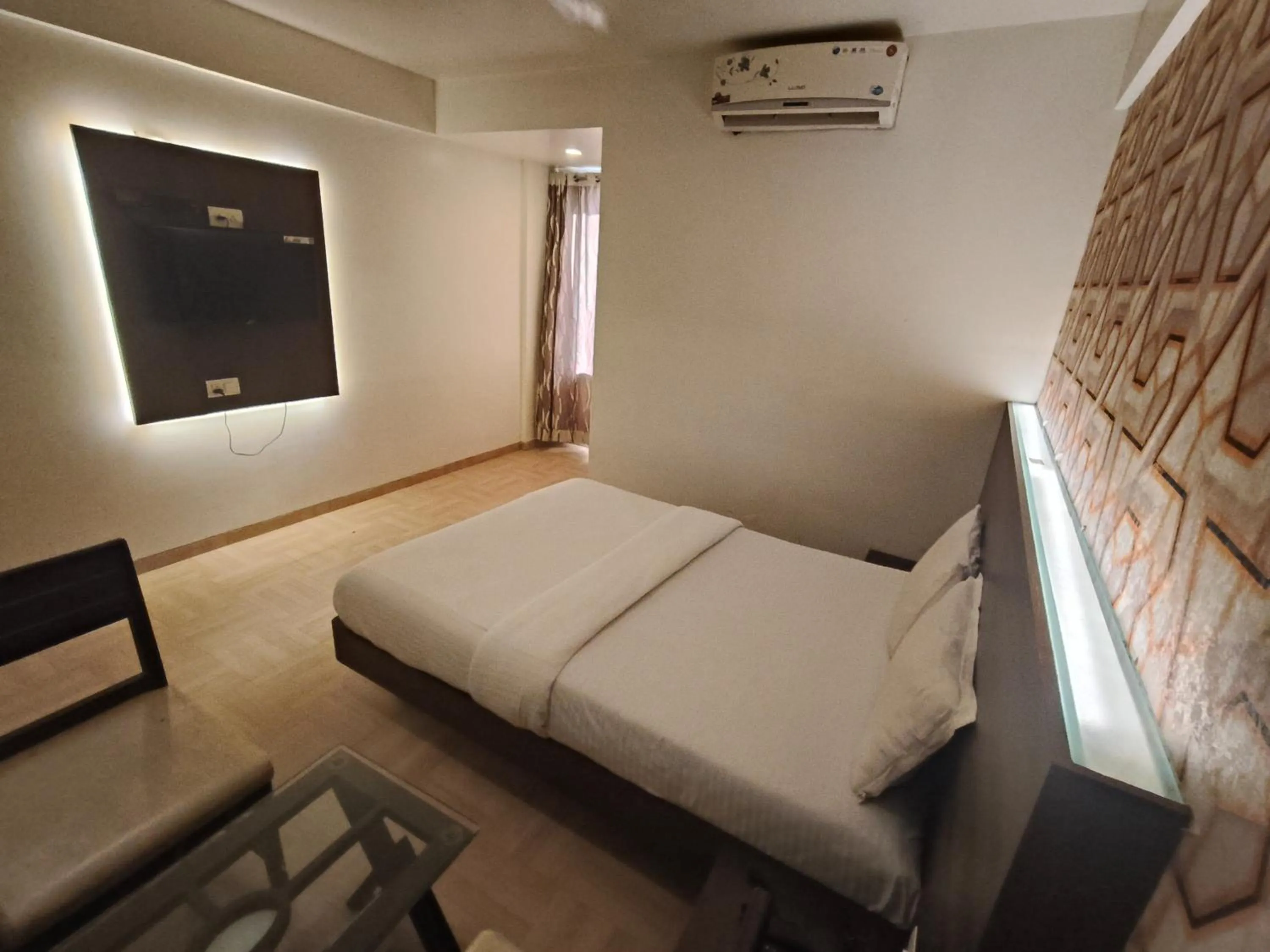 Bed in Hotel Vijay Sagar Dombivali