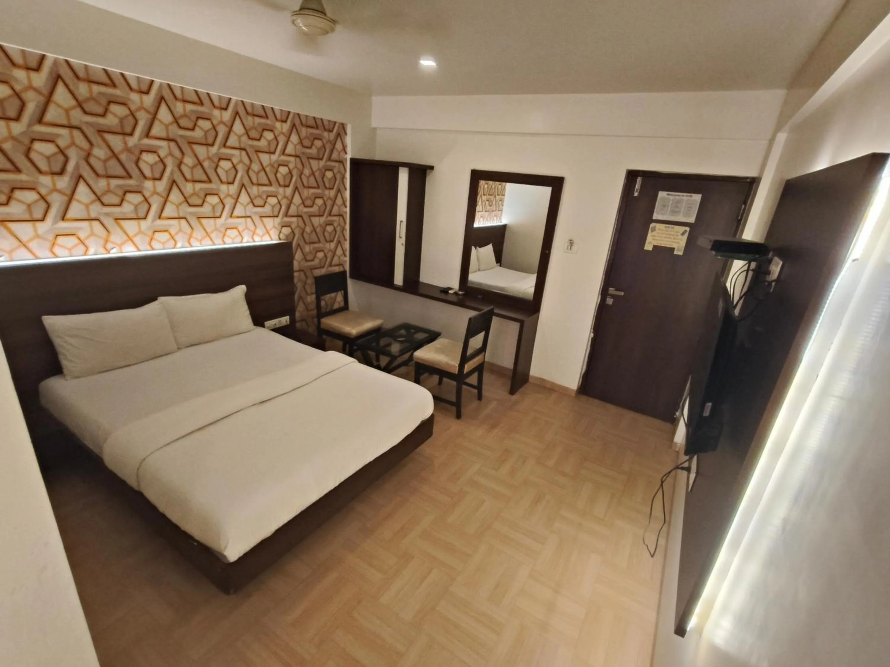 Bed in Hotel Vijay Sagar Dombivali