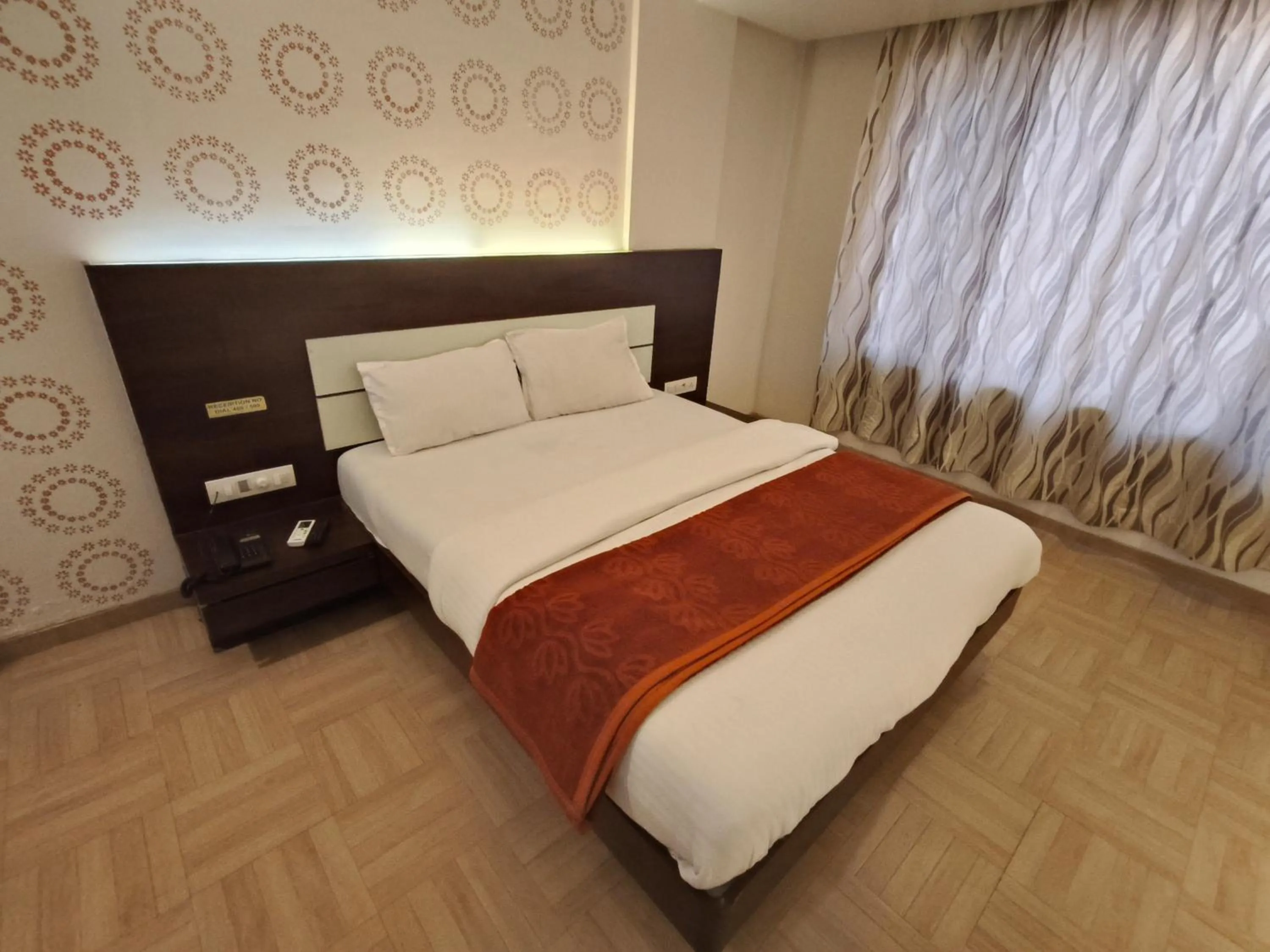Bed in Hotel Vijay Sagar Dombivali