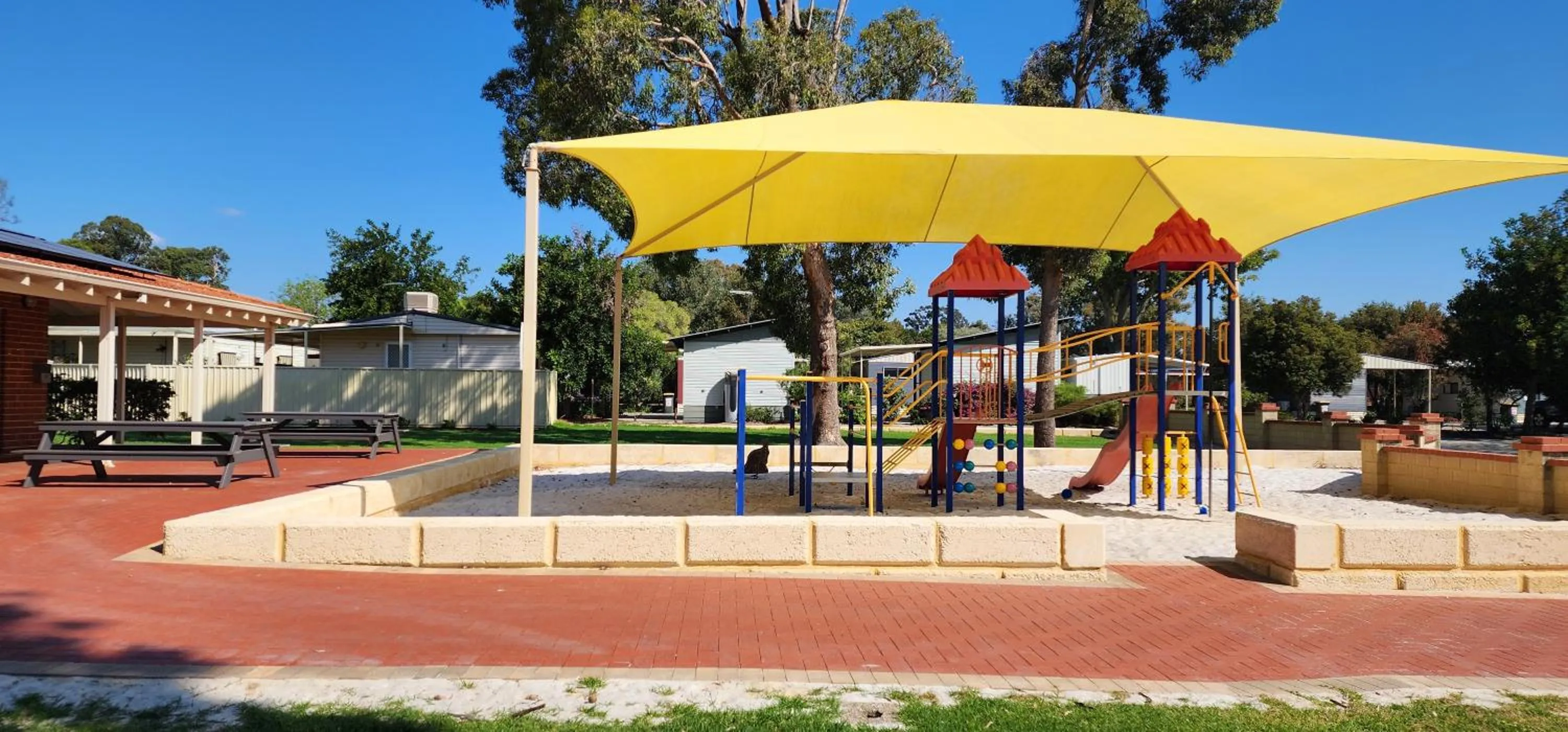 Children play ground in Banksia Tourist Park