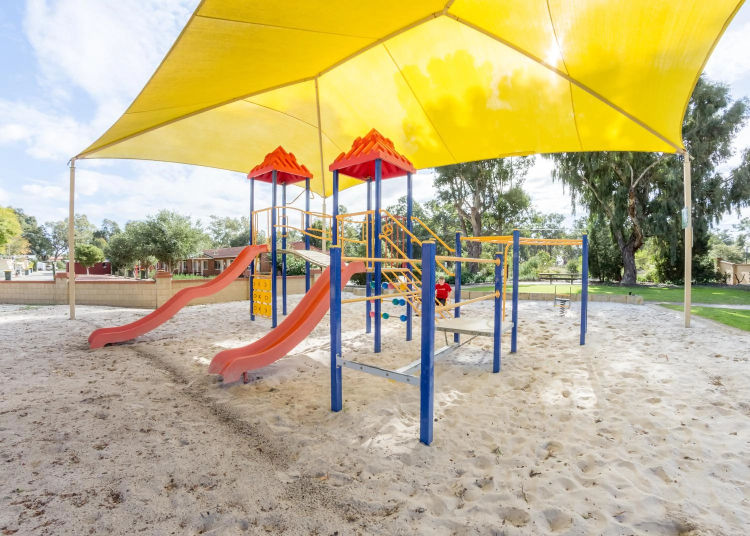 Children play ground in Banksia Tourist Park