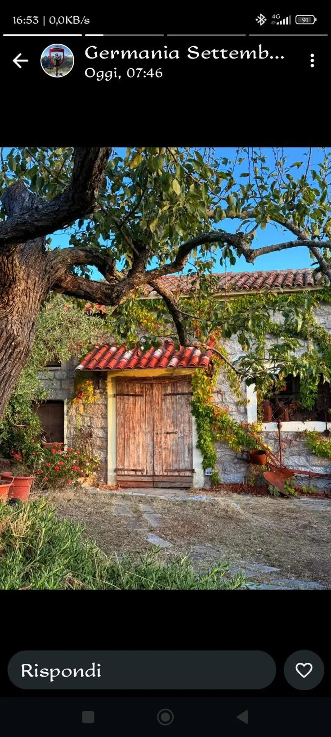 Quadruple Room with Garden View in B&B San Michele Quadruple Room with Garden View in B&B San Michele