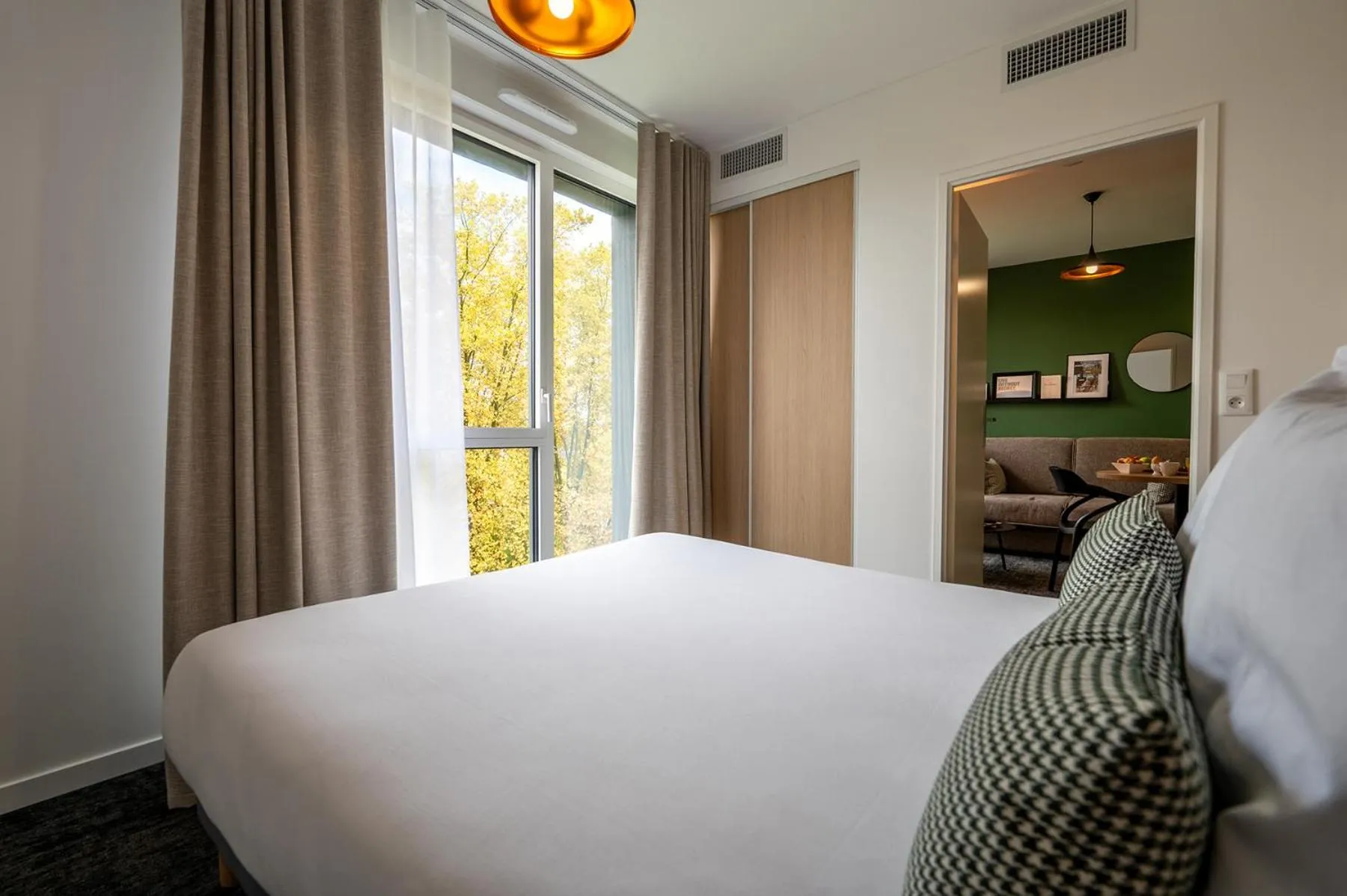 Bed in Nemea Appart Hotel La Boetie Bordeaux Pessac