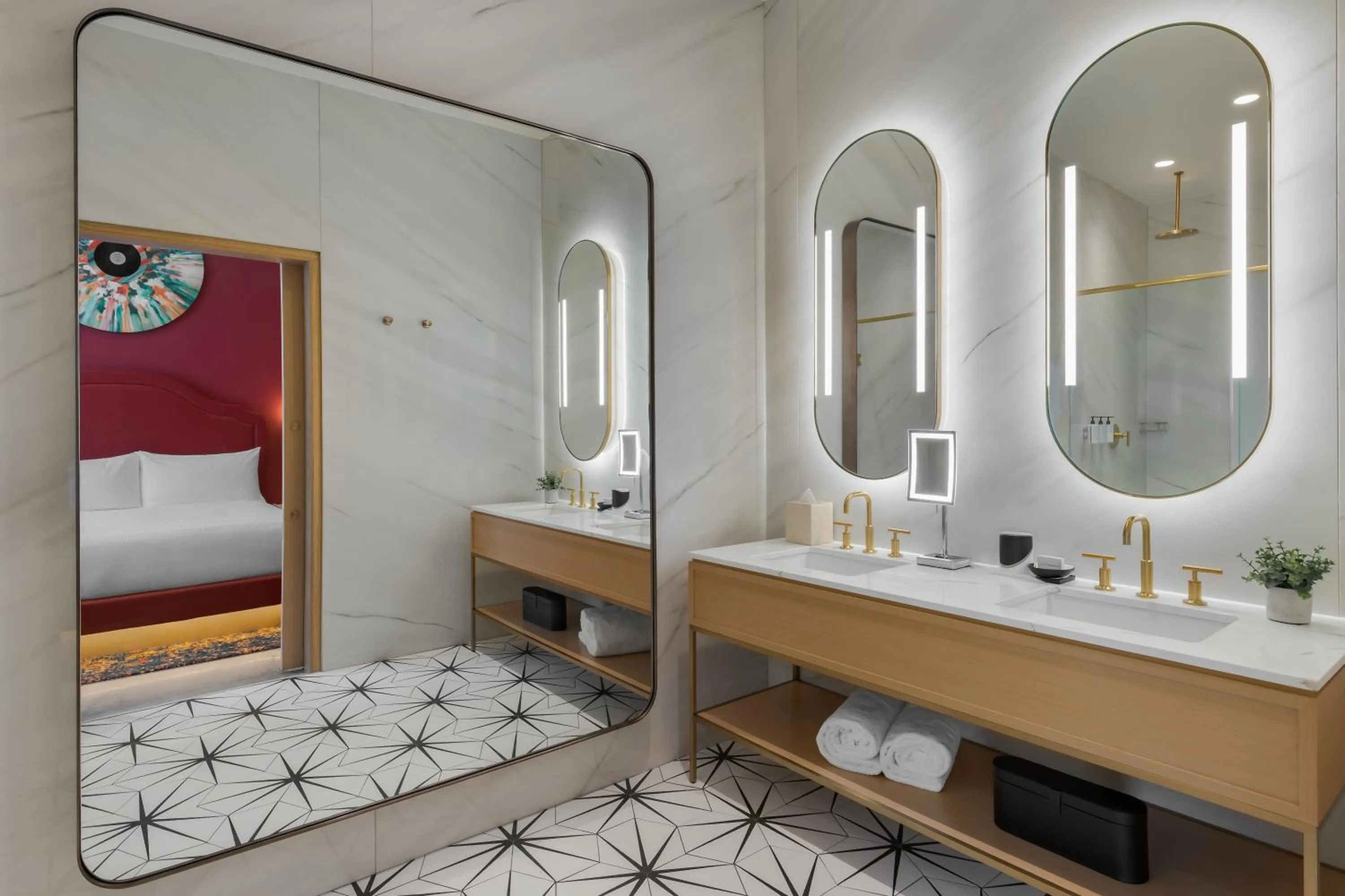 Bed in Hard Rock Hotel London Ontario