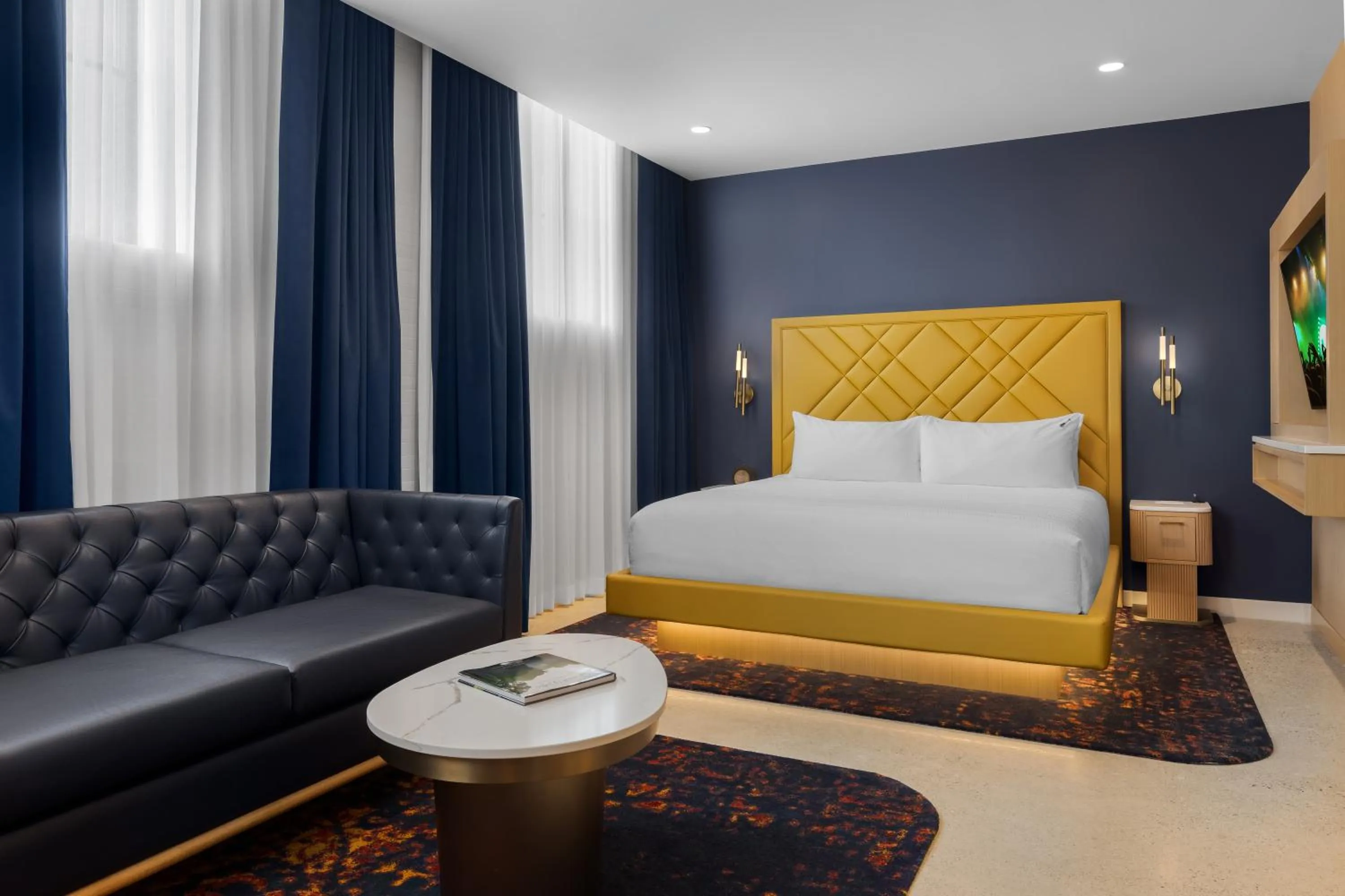 Bed in Hard Rock Hotel London Ontario