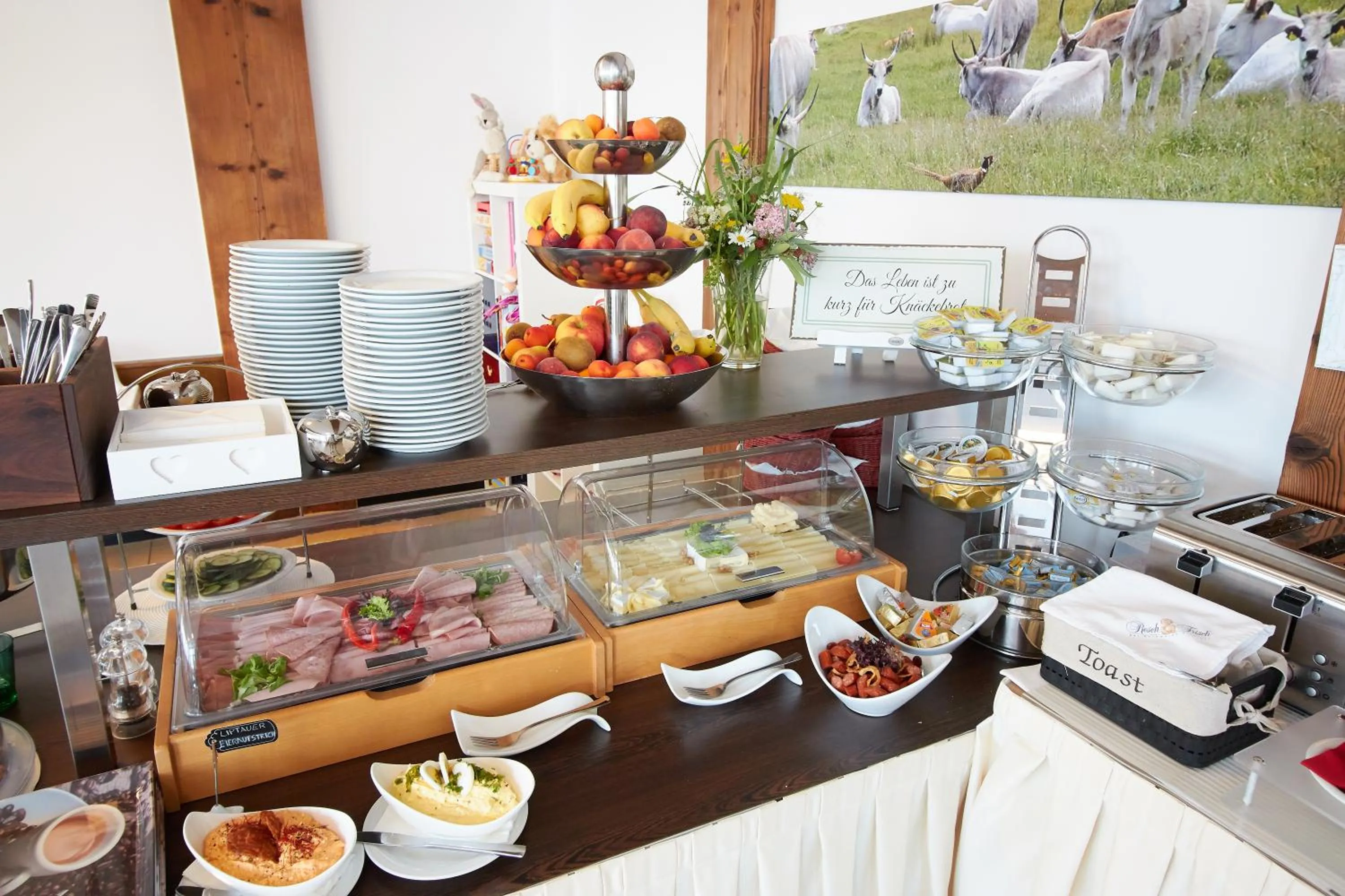 Buffet breakfast in Hotel & Restaurant Seehof