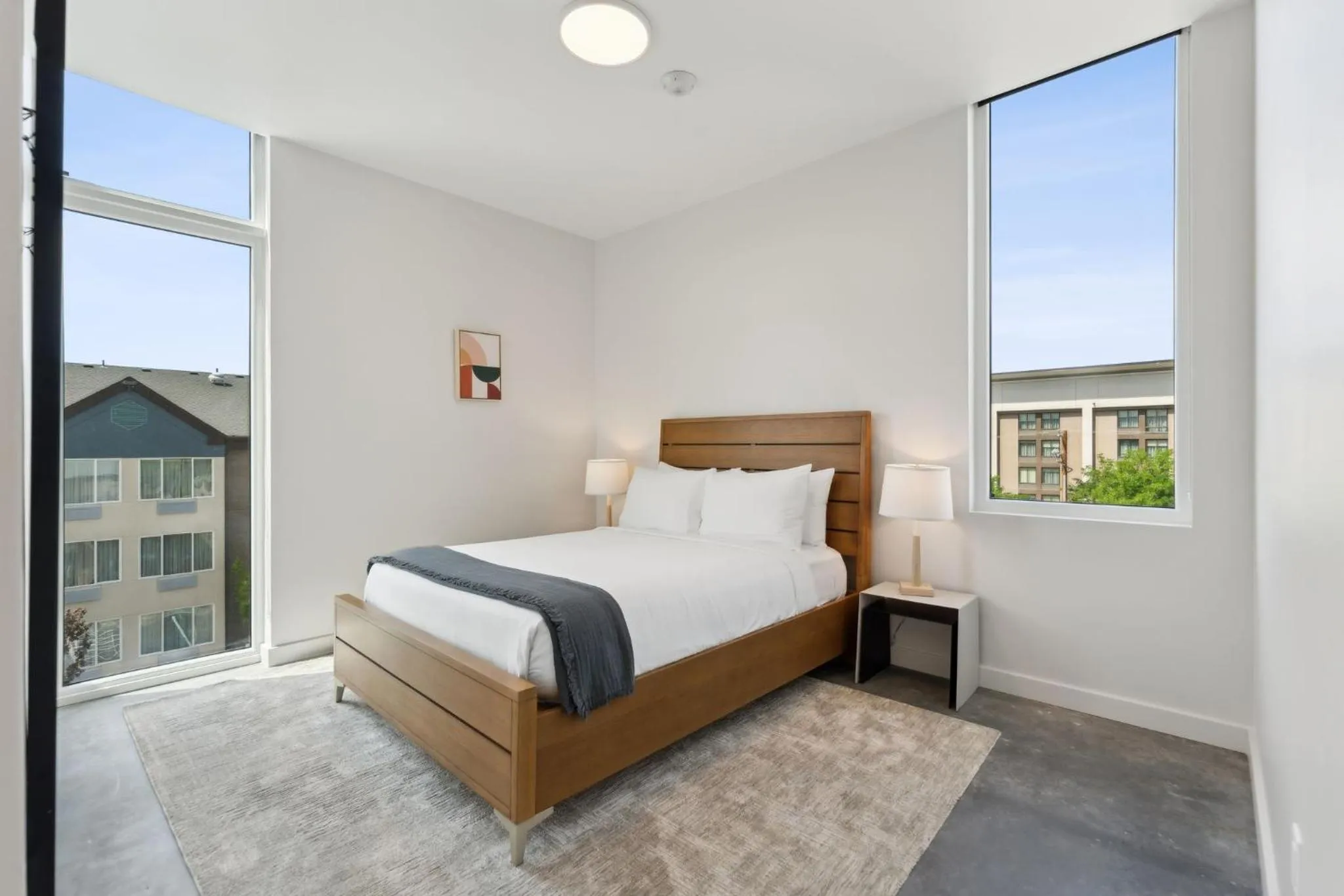 Bedroom, Bed in Placemakr Salt Lake City