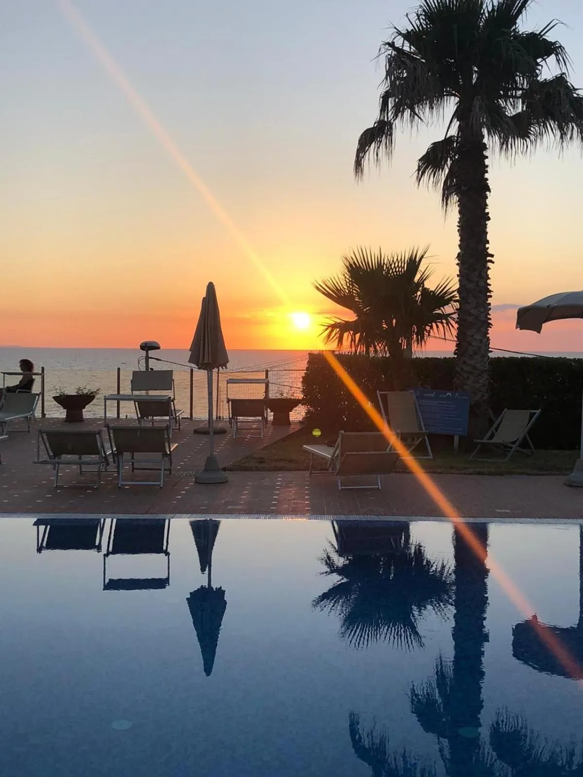 Sunset in Hotel Albatros