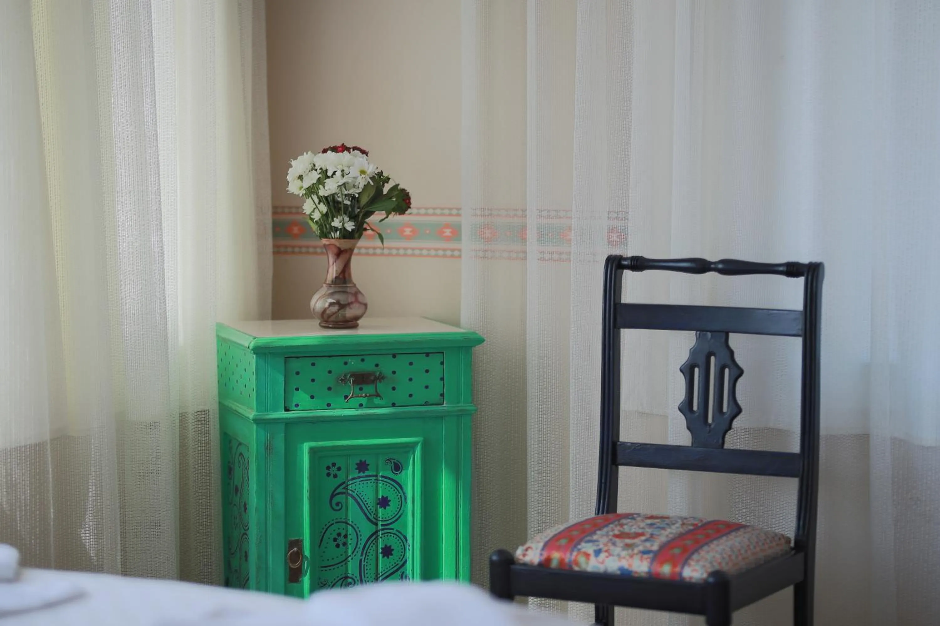 Decorative detail in Tunc Hotel