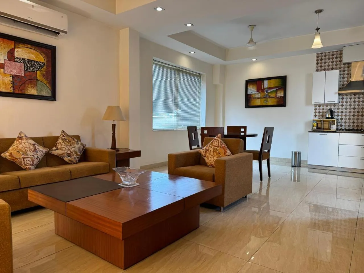 Seating area in Ahuja Residency Noida