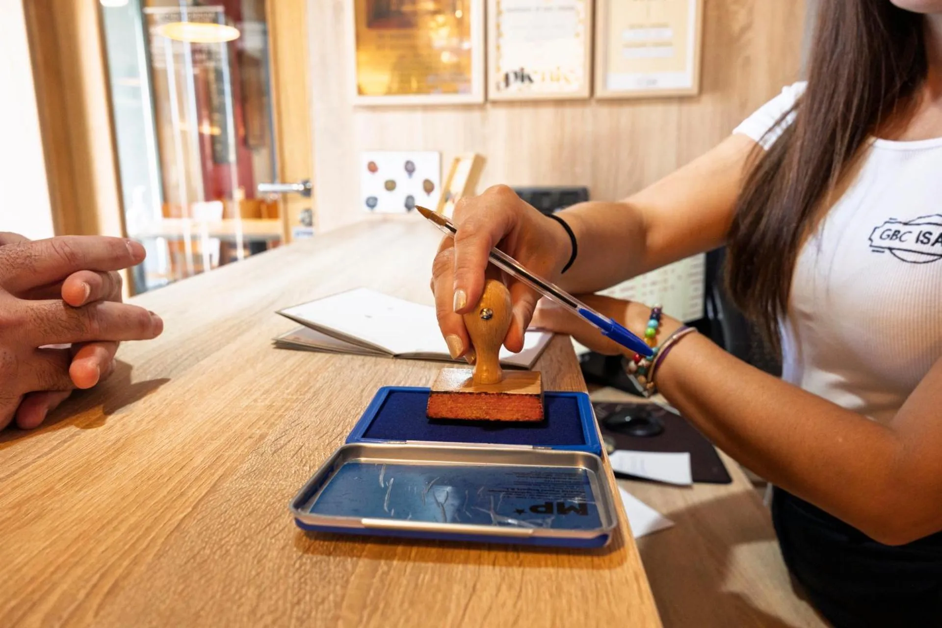 Lobby or reception in Hotel Restaurante Isape GBC