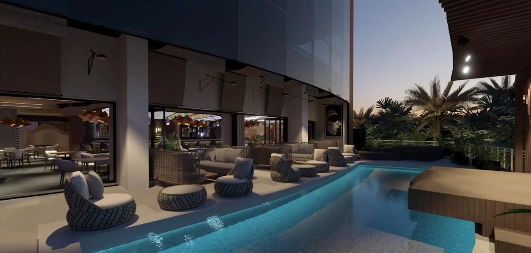 Swimming pool in Onomo Allure Abuja AATC Hotel