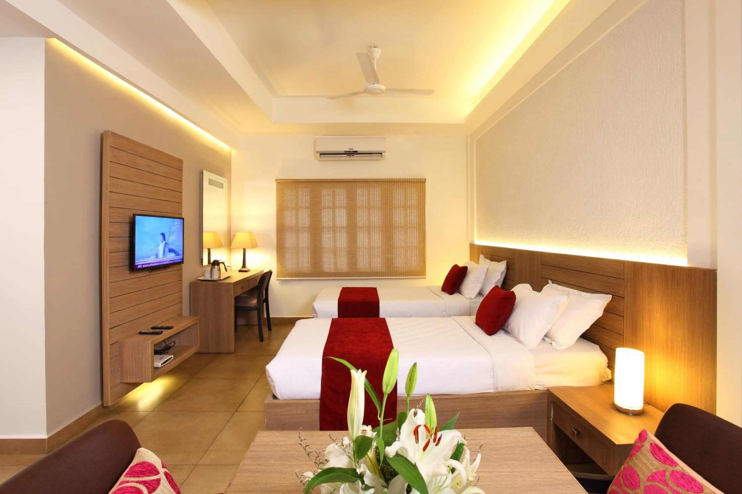 Bed in Hotel Luciya Palace