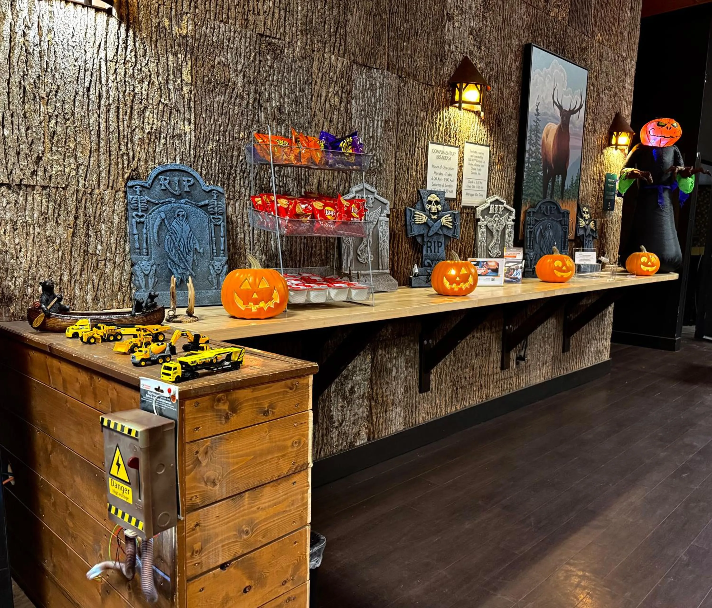 Decorative detail in Quality Inn Fort Frances