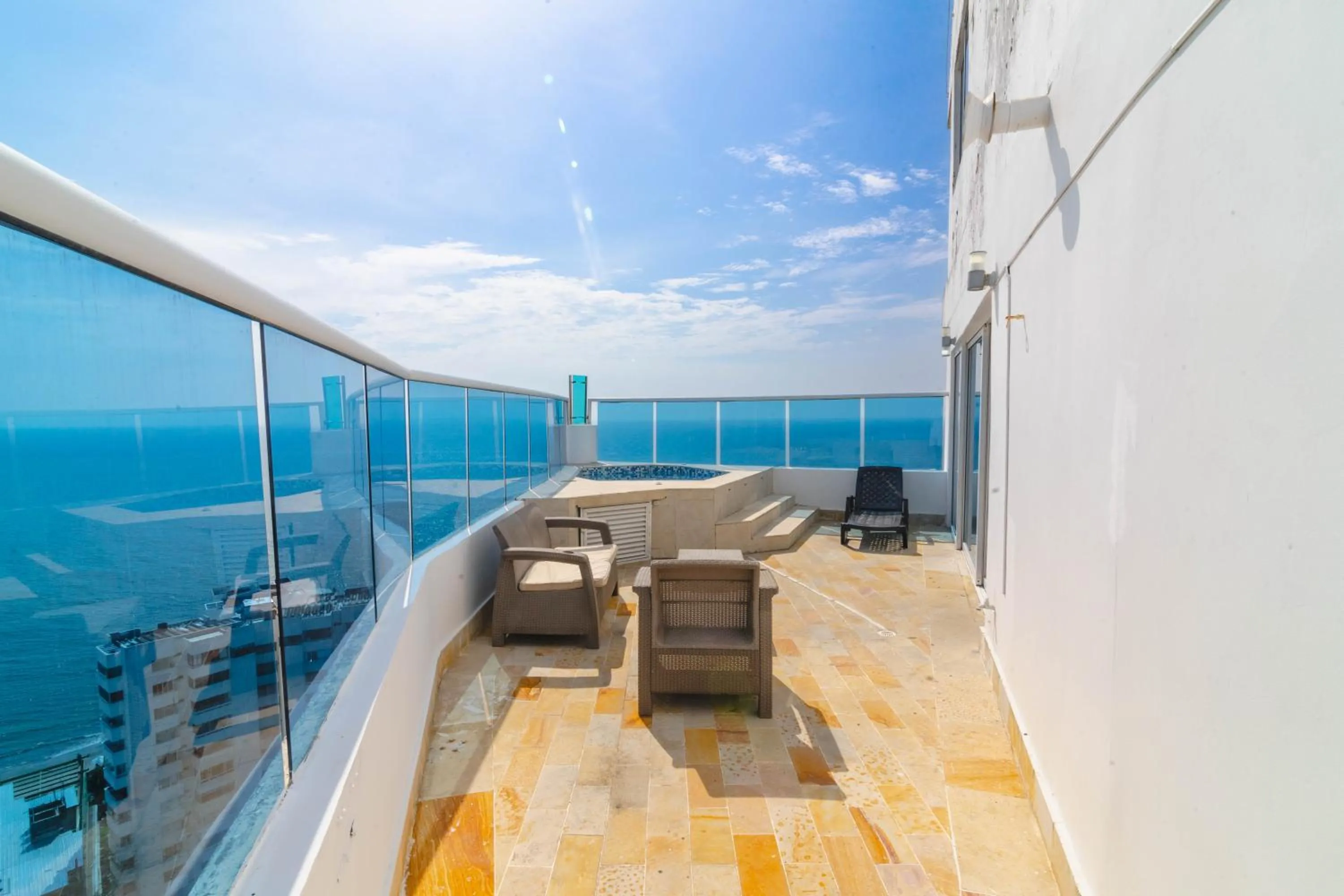 Balcony/Terrace in Apartamento Unik Cartagena Edificio Poseidón