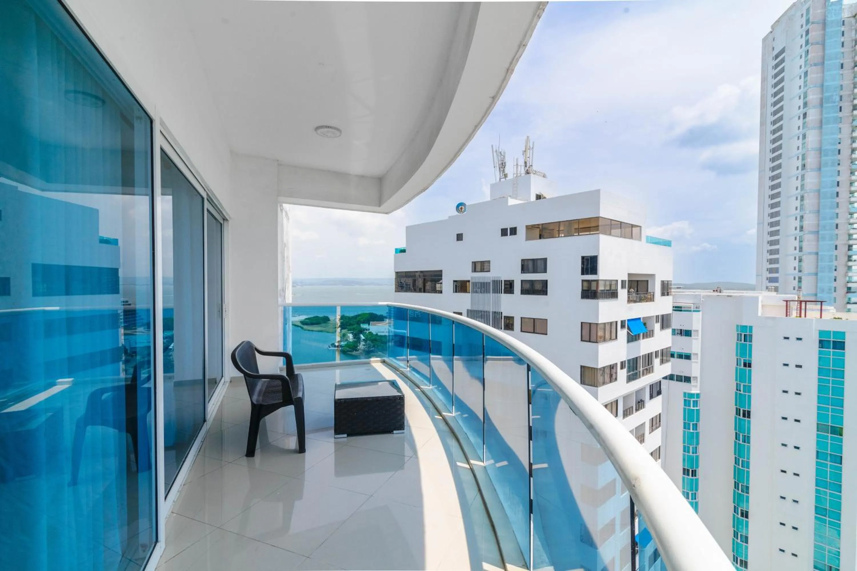 Balcony/Terrace in Apartamento Unik Cartagena Edificio Poseidón