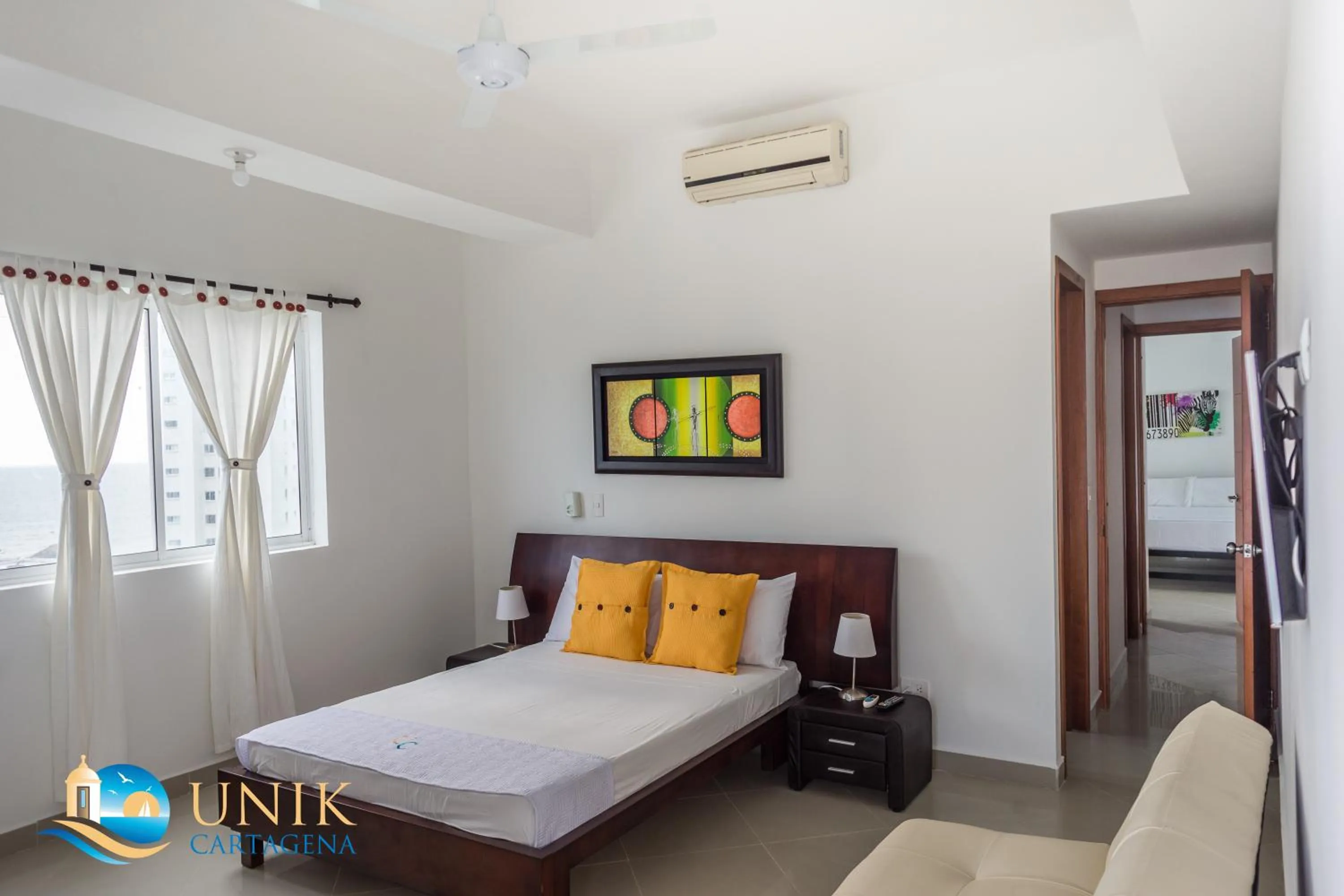 Bed in Apartamento Unik Cartagena Edificio Poseidón