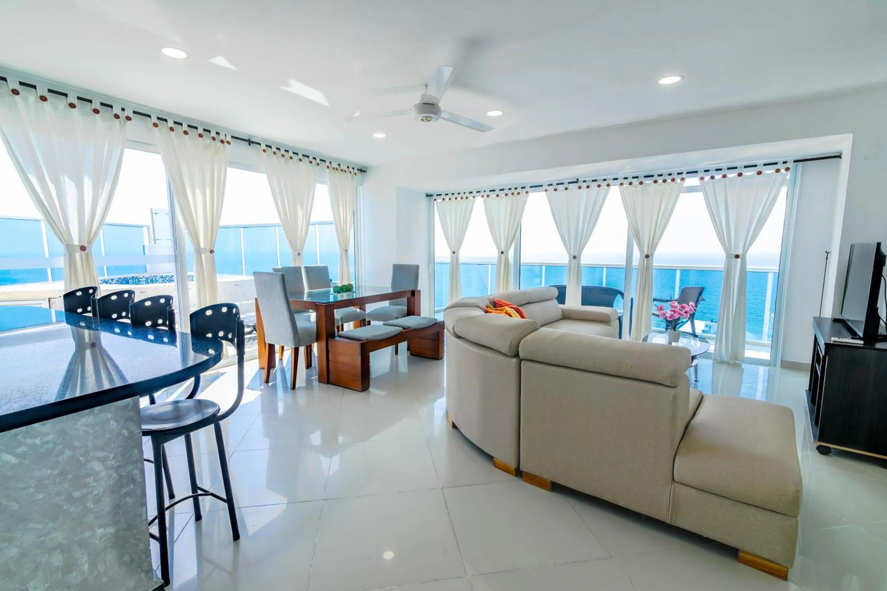 Living room in Apartamento Unik Cartagena Edificio Poseidón