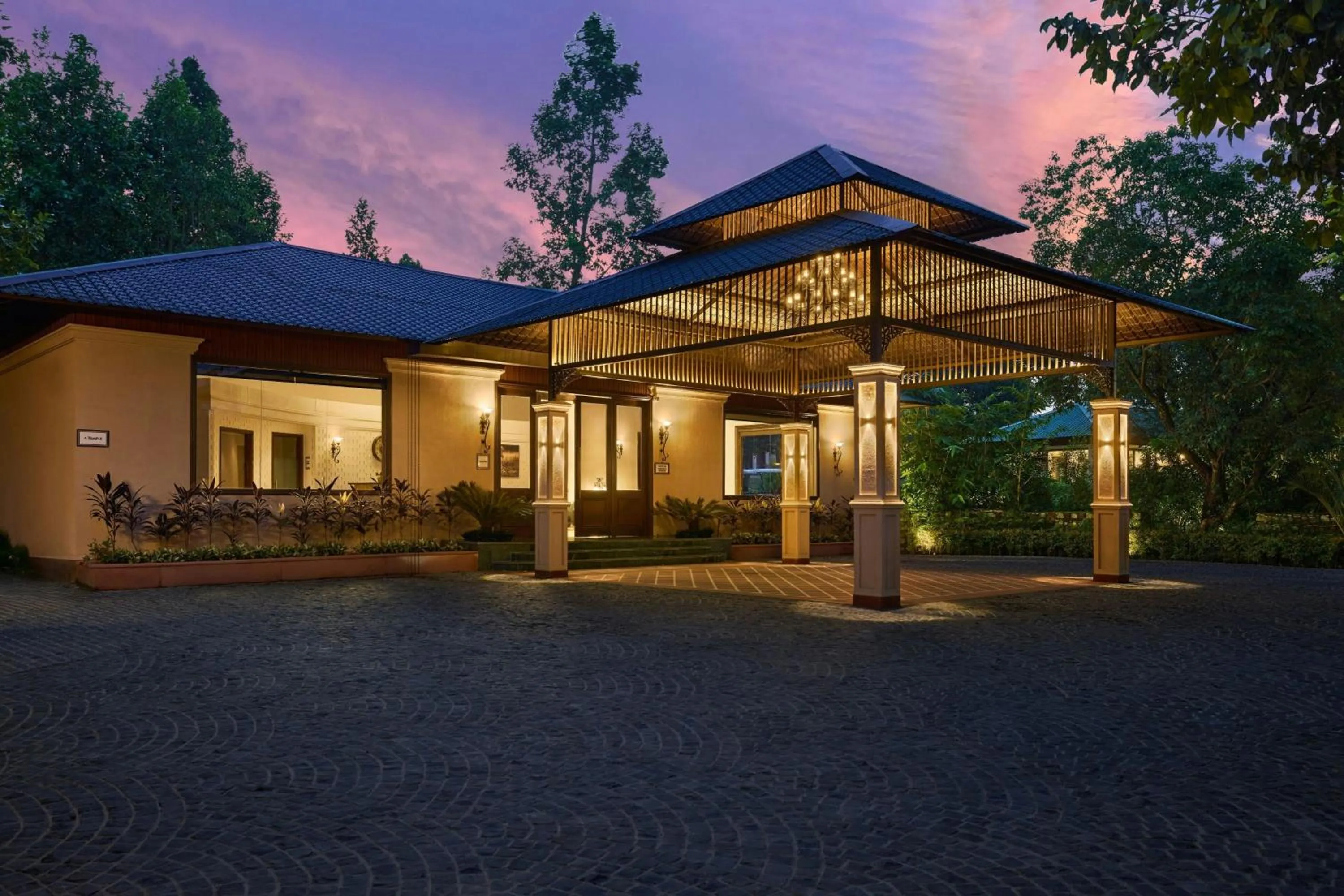 Property building in Debu's The Fern Resort & Spa, Jim Corbett, Series by Marriott