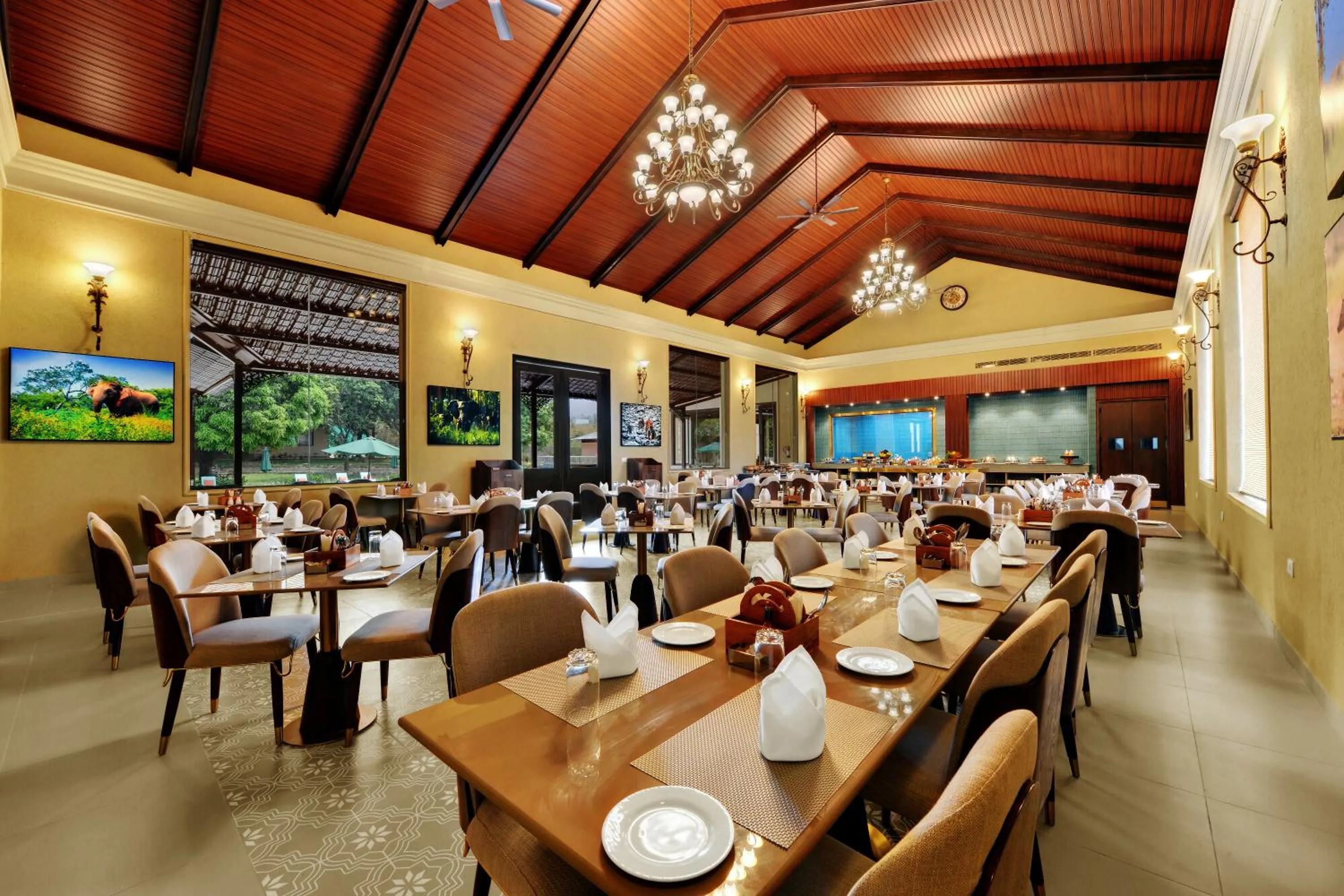 Restaurant/places to eat in Debu's The Fern Resort & Spa, Jim Corbett, Series by Marriott