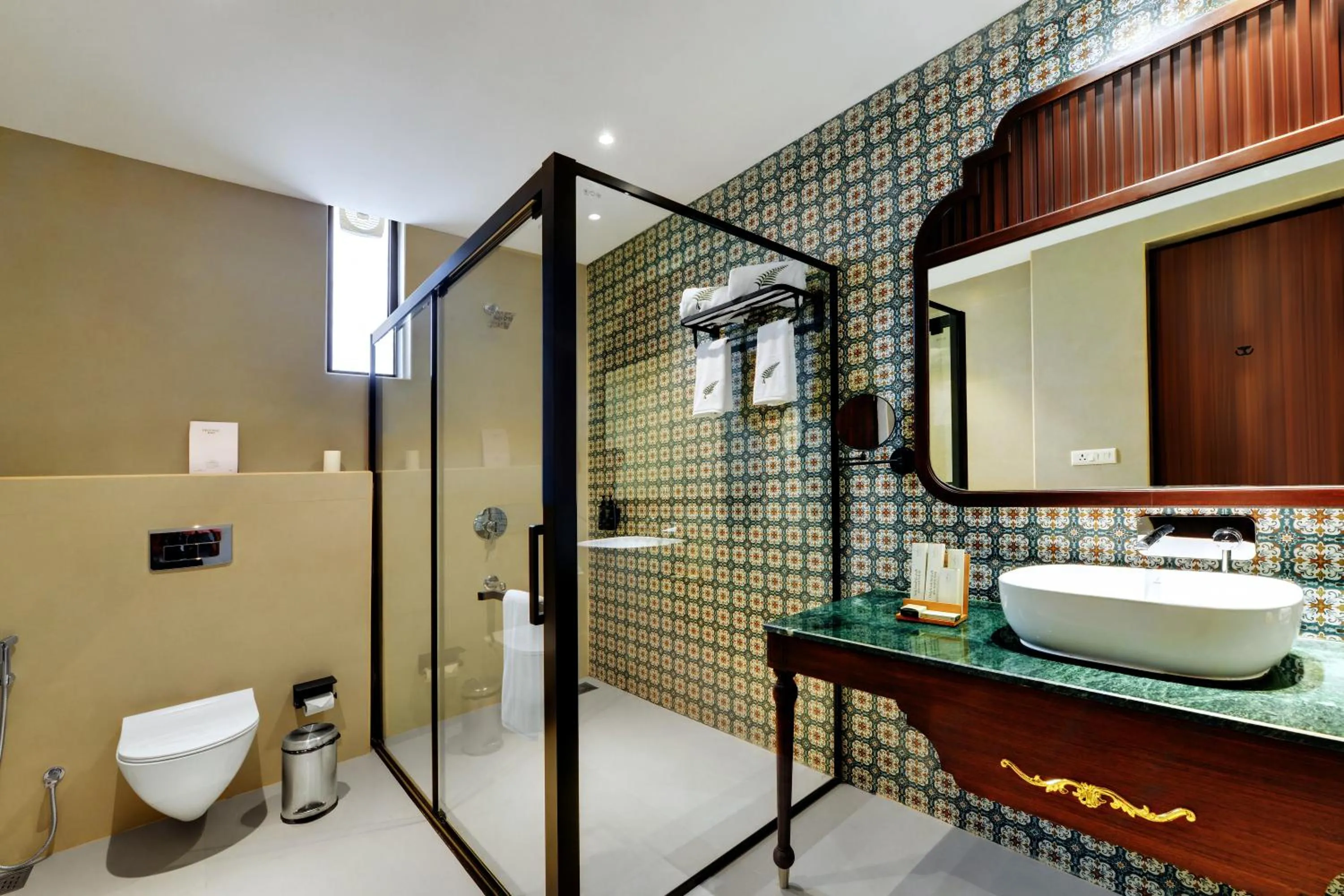 Shower in Debu's The Fern Resort & Spa, Jim Corbett, Series by Marriott