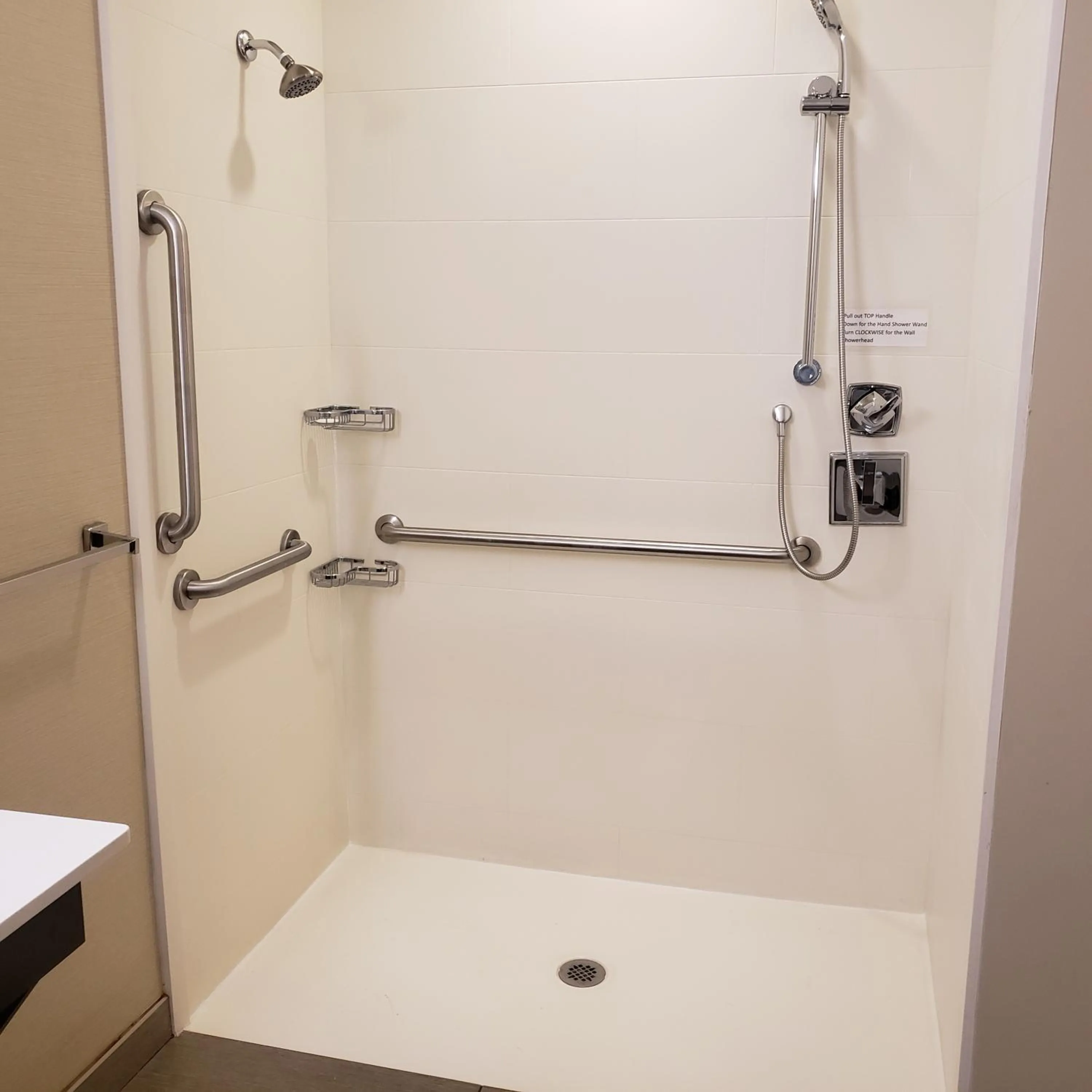 Shower in Comfort Suites-Youngstown North
