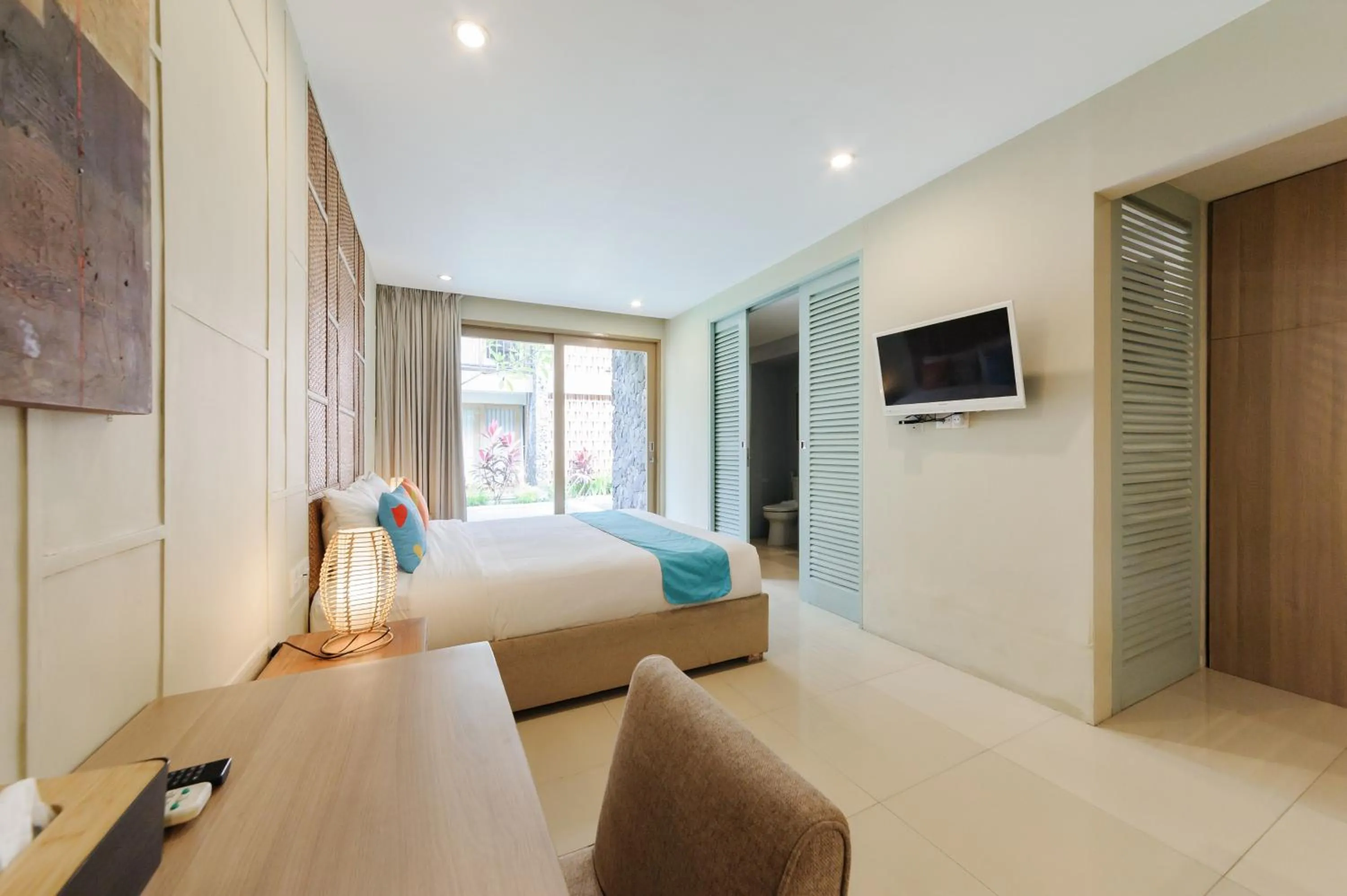 Bedroom, Bed in Sans Vibes Astana Residence Seminyak