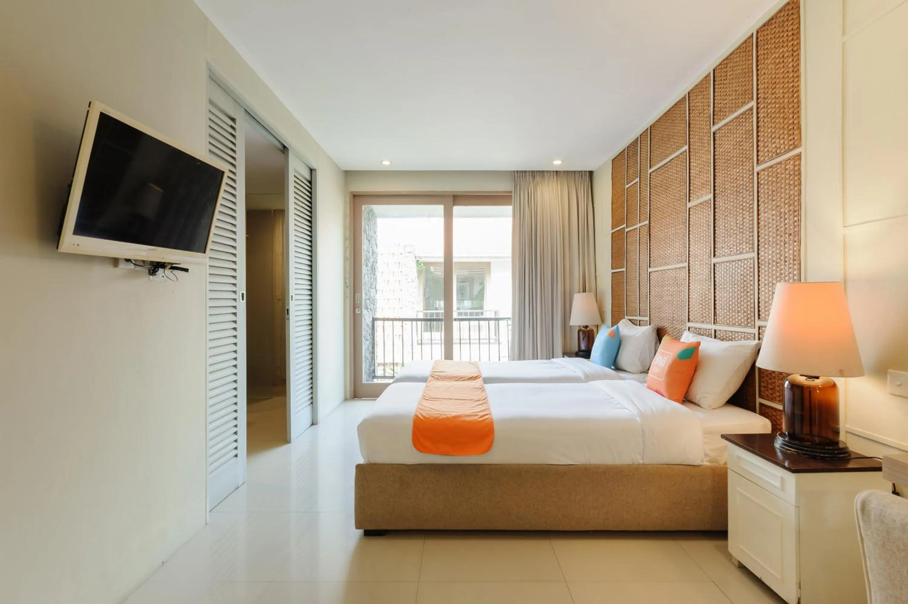 Bedroom, Bed in Sans Vibes Astana Residence Seminyak