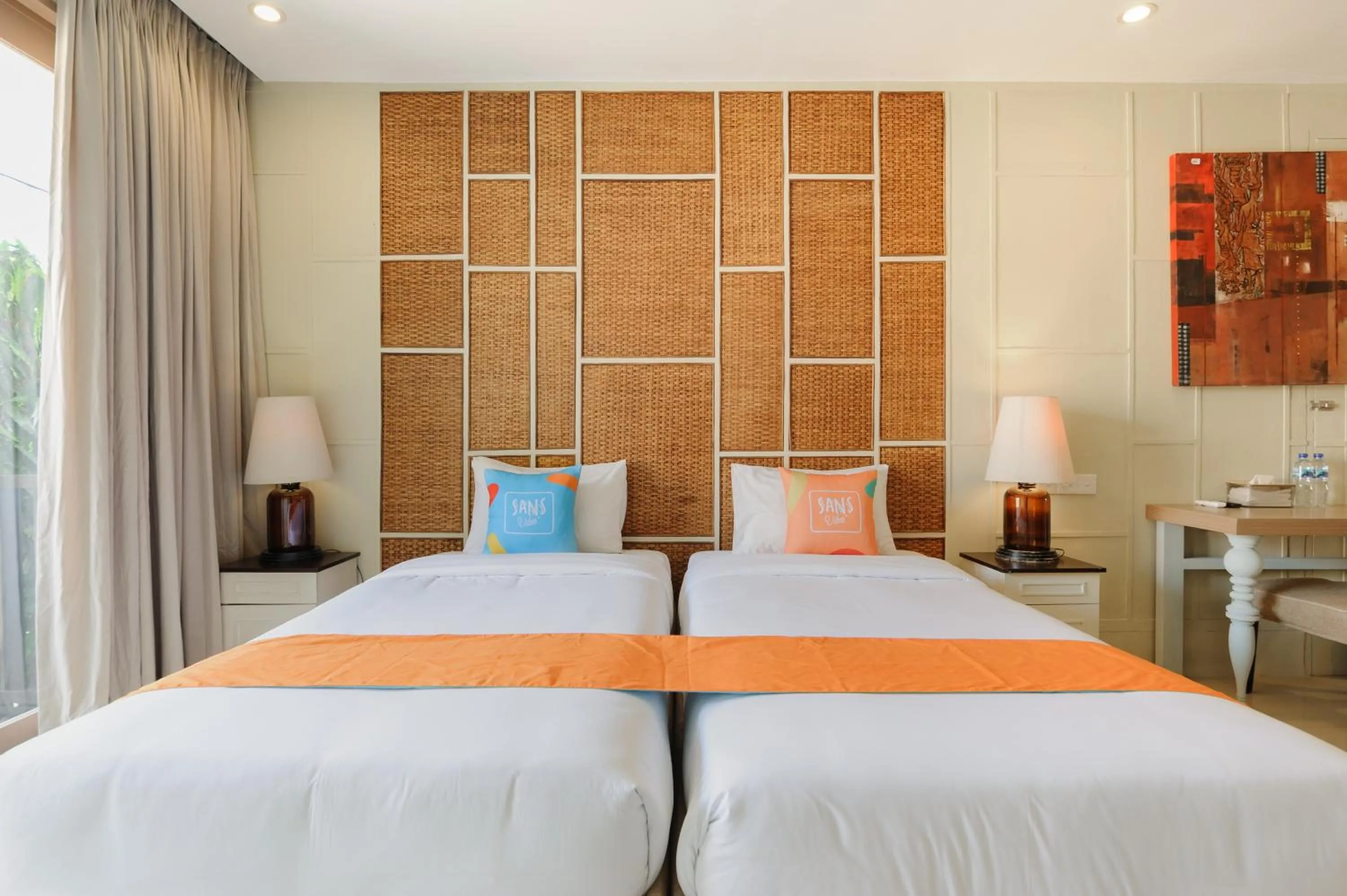 Bedroom, Bed in Sans Vibes Astana Residence Seminyak