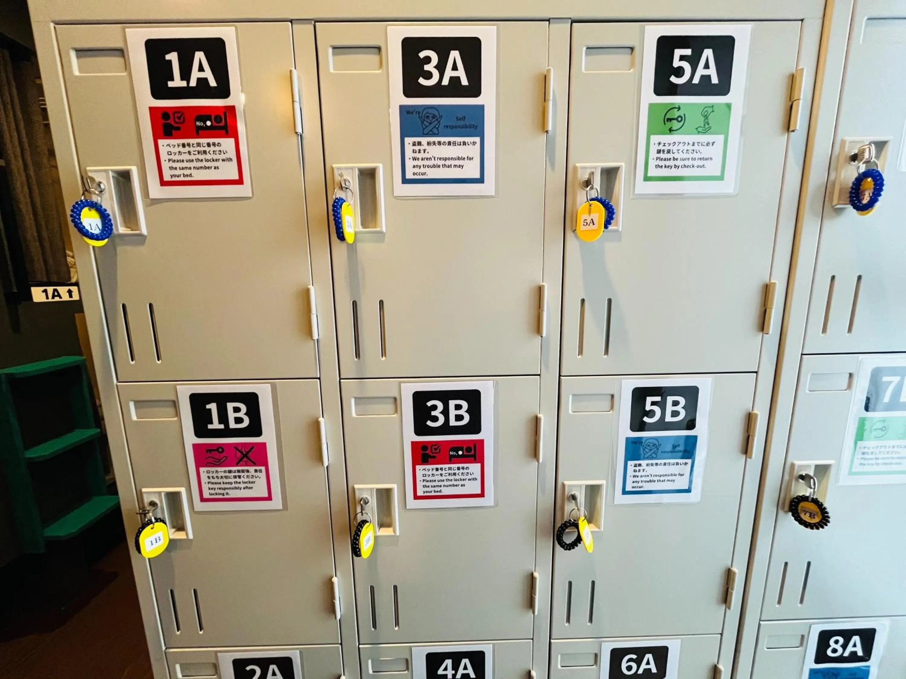locker in Hinode Kagurazakaekimae Hotel