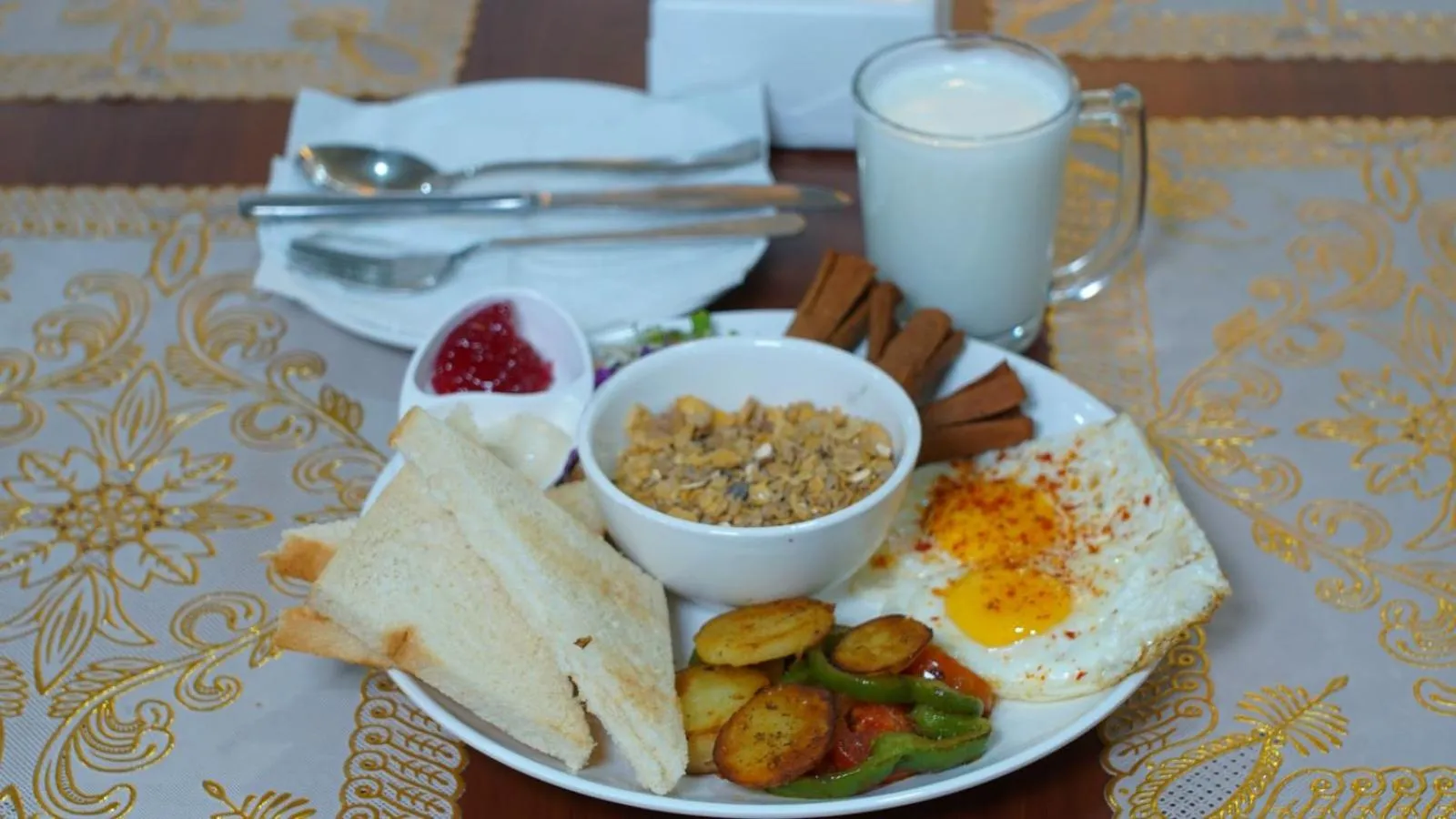 Breakfast in Stupa Boutique Hotel