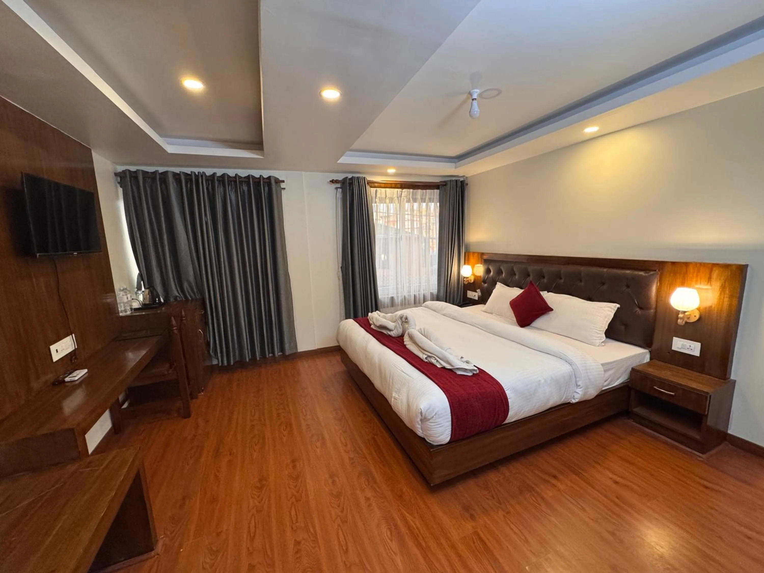Bed in Stupa Boutique Hotel
