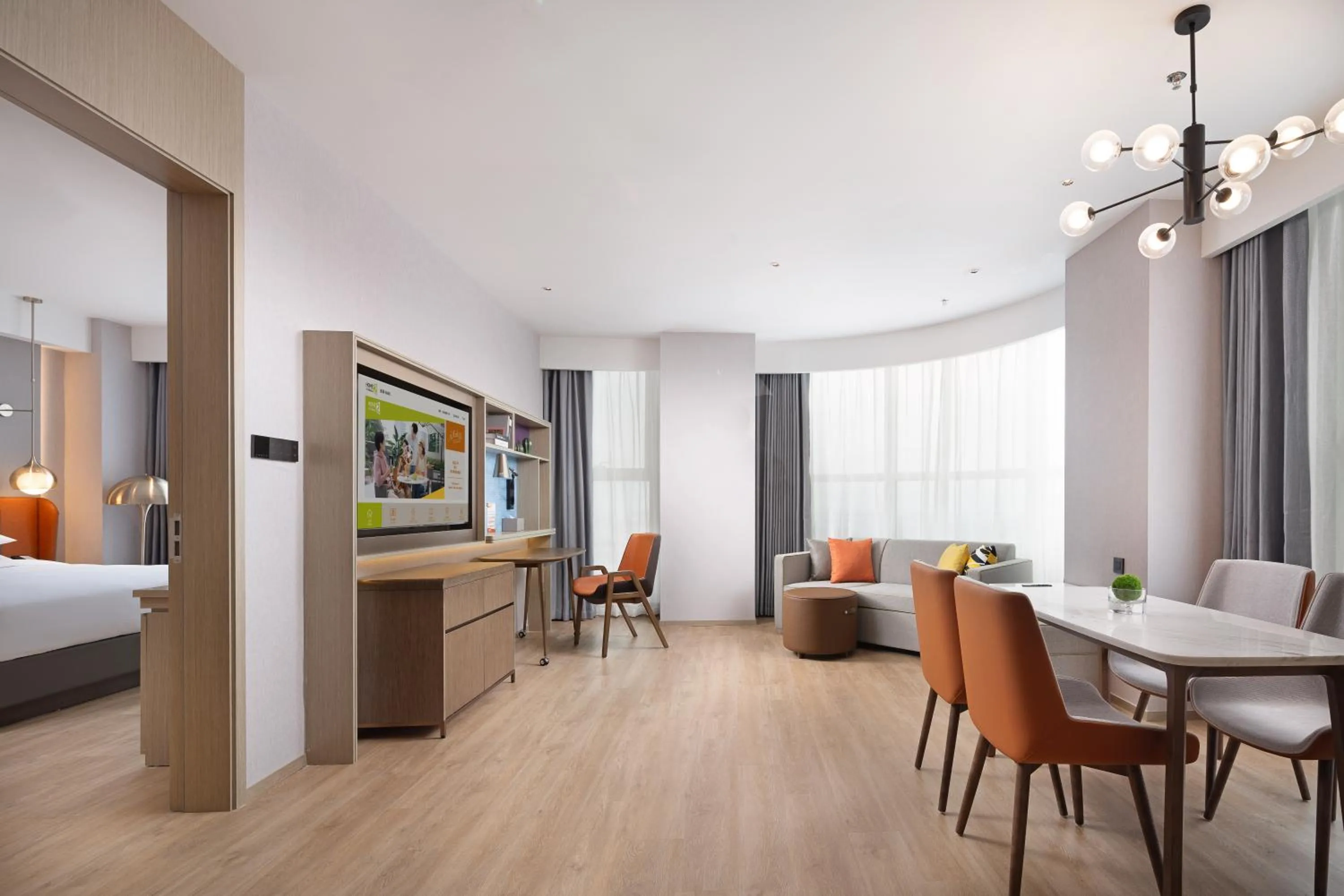 TV and multimedia in Home2 Suite by Hilton Chaozhou