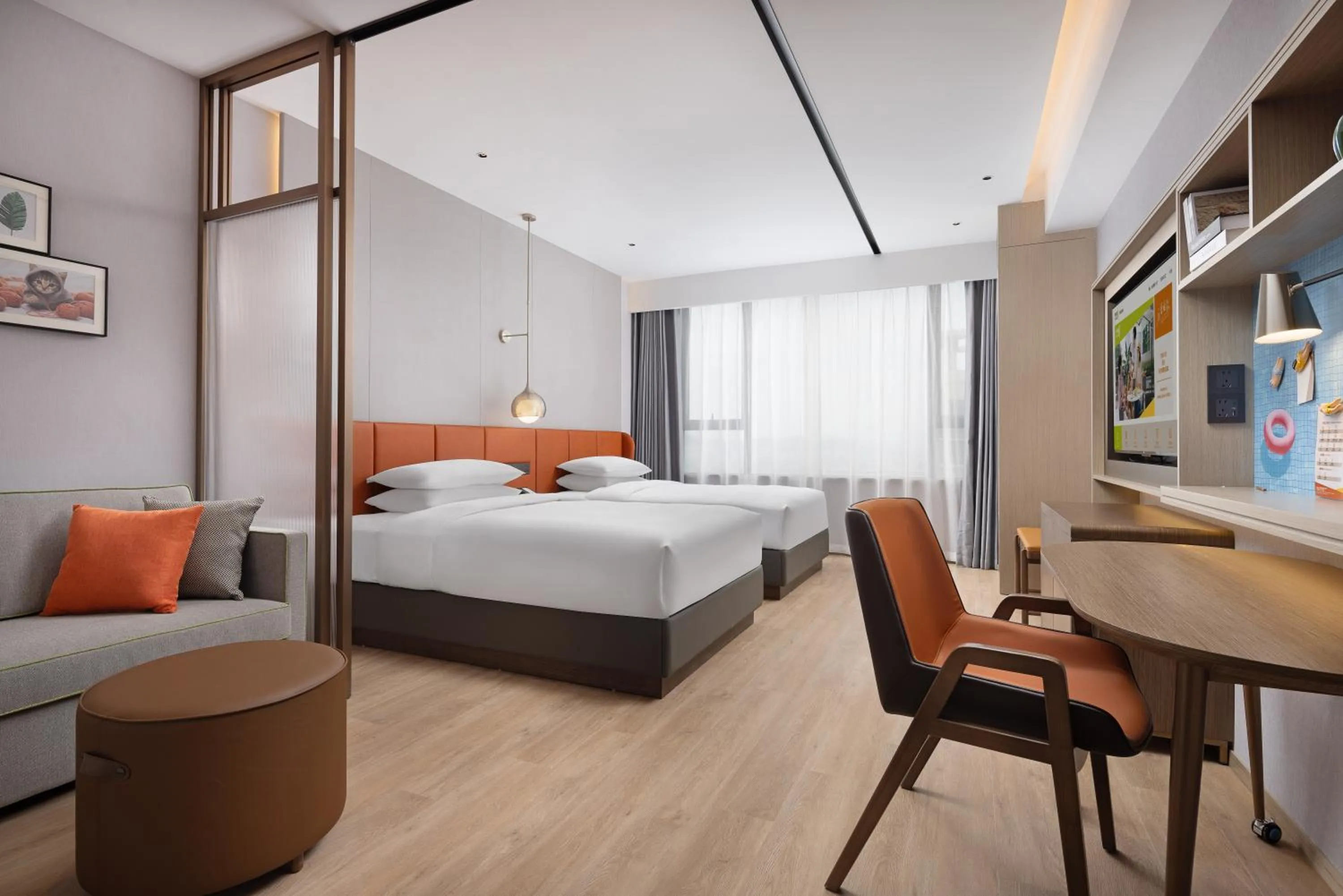 Bedroom in Home2 Suite by Hilton Chaozhou