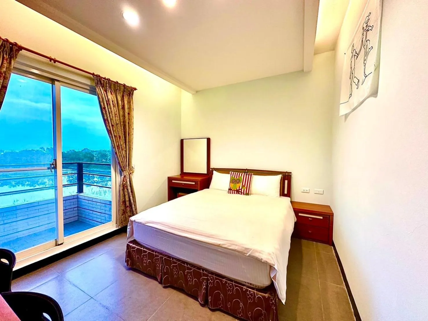 Bed in Rice Countryside