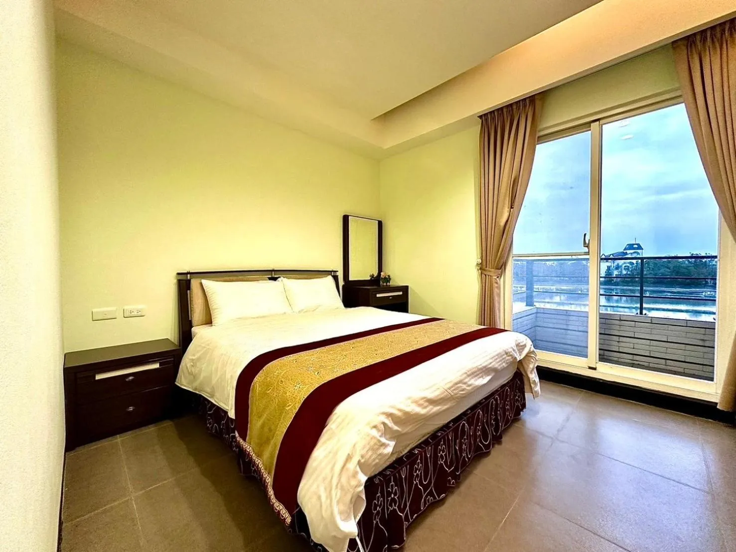 Bed in Rice Countryside