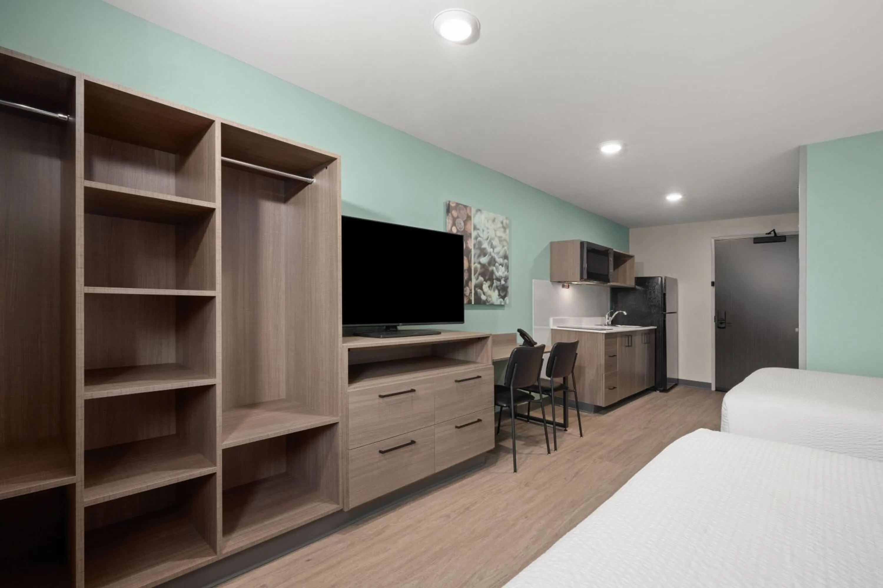 TV and multimedia, Bed in ECHO Suites Extended Stay by Wyndham Johnson City Medical CR