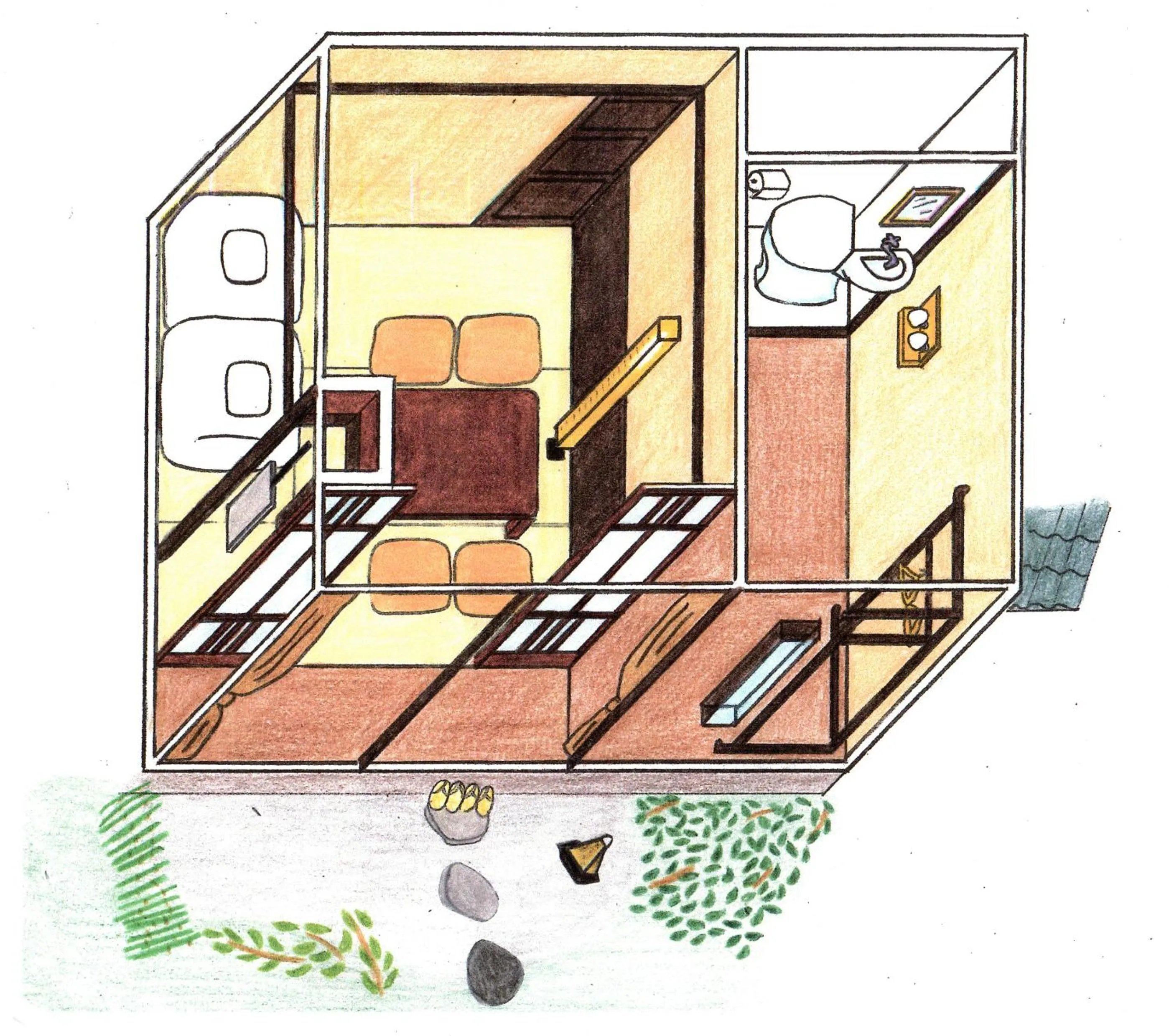 Photo of the whole room in HARUYA Umekoji