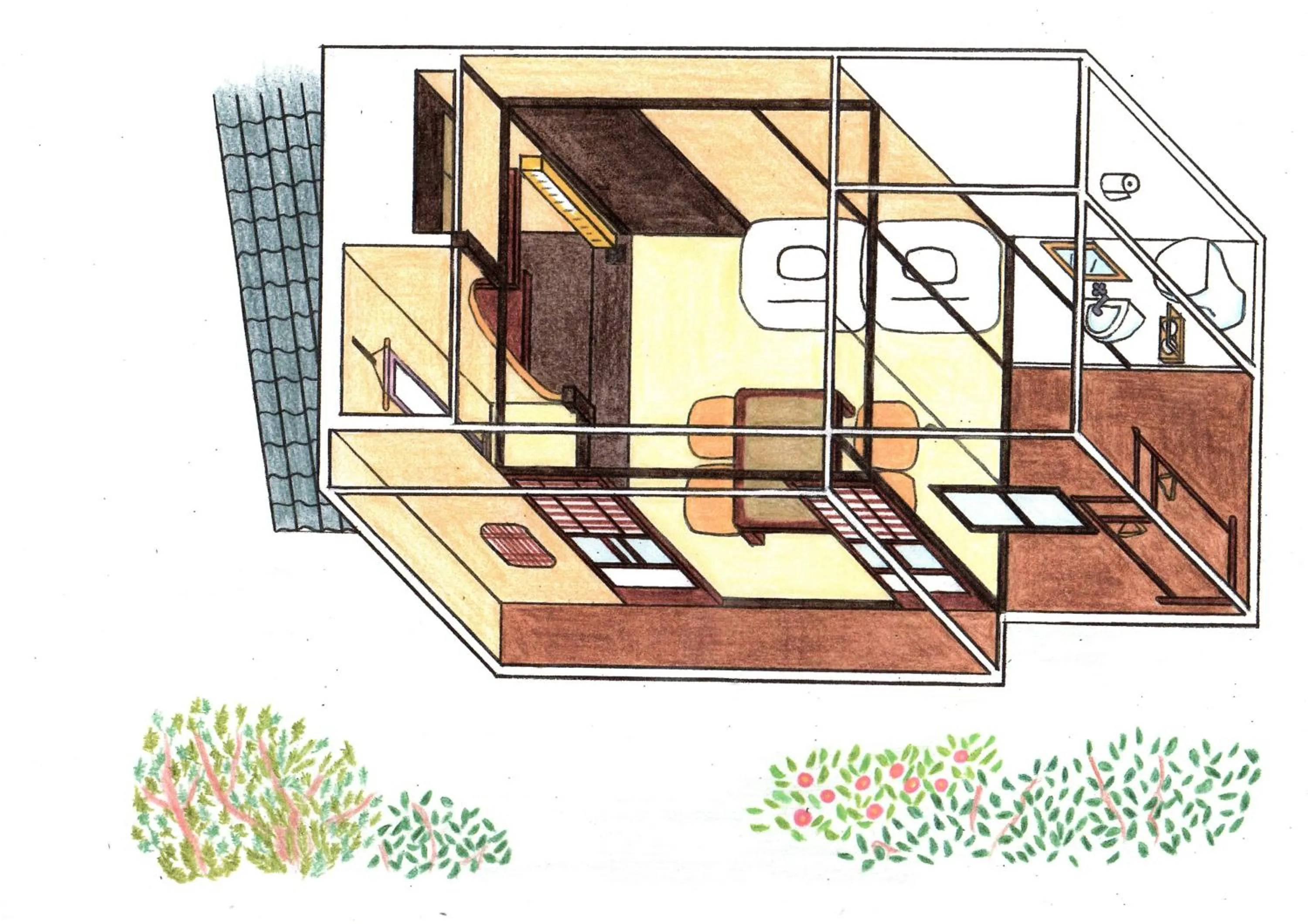 Photo of the whole room in HARUYA Umekoji