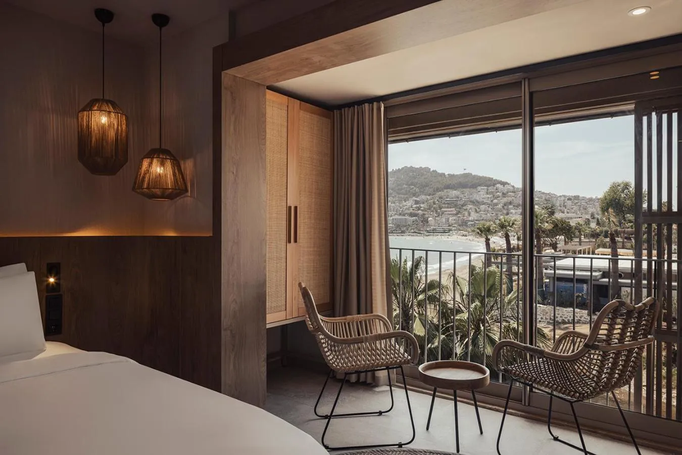 Balcony/Terrace, Bed in En Vie Beach Boutique Hotel - Adults Only