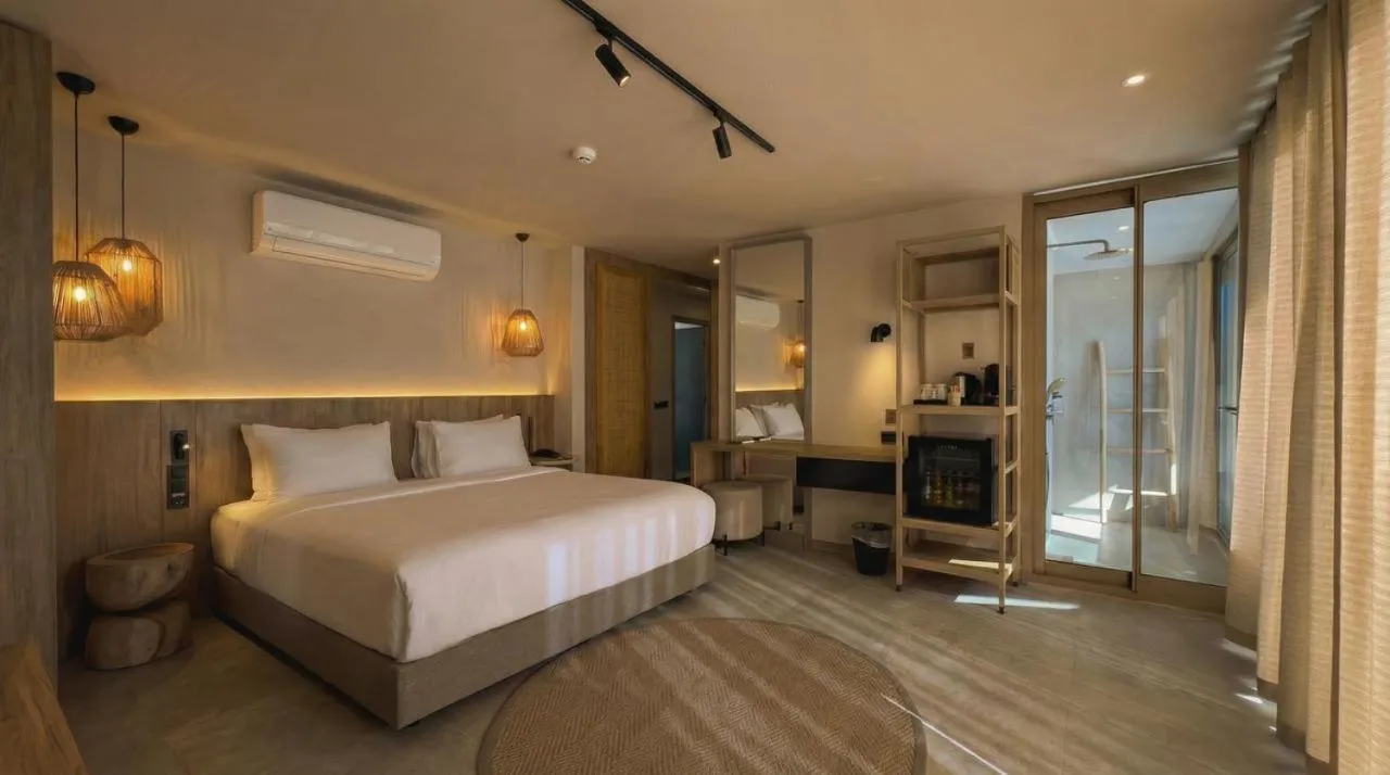 Bed in En Vie Beach Boutique Hotel - Adults Only