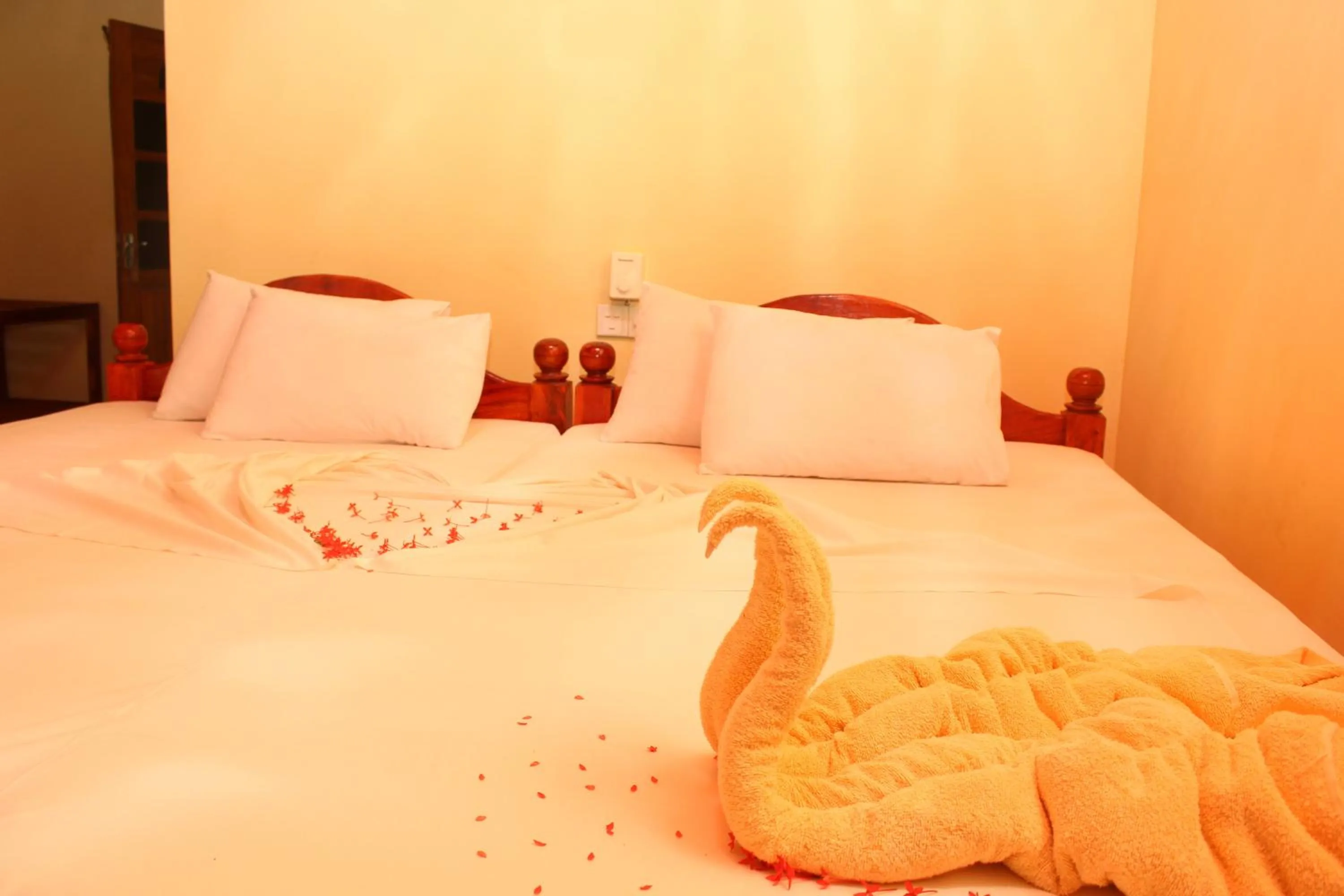 Bed in Wila Safari Hotel
