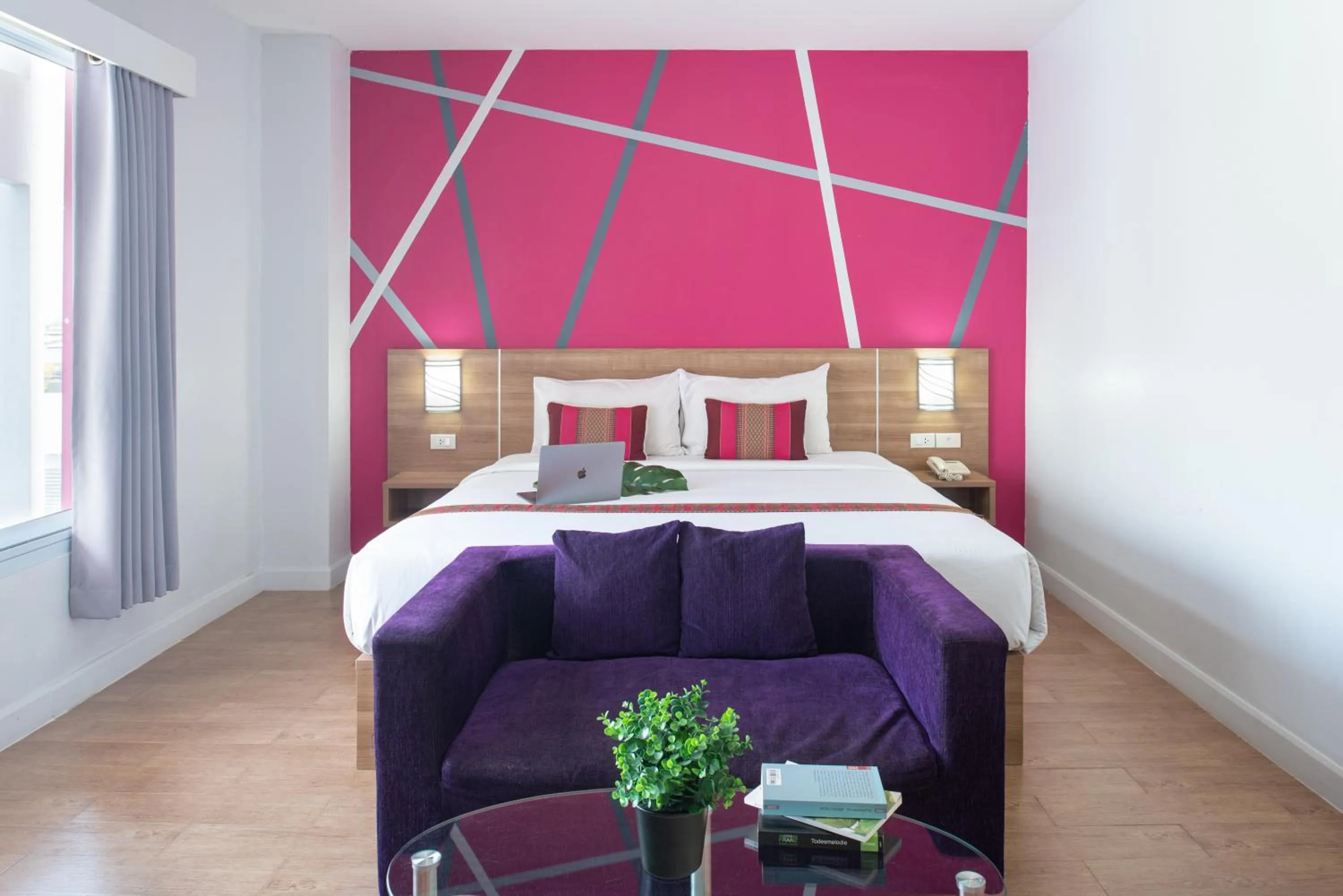 Bed in Eco Inn Lite Ubon Ratchathani