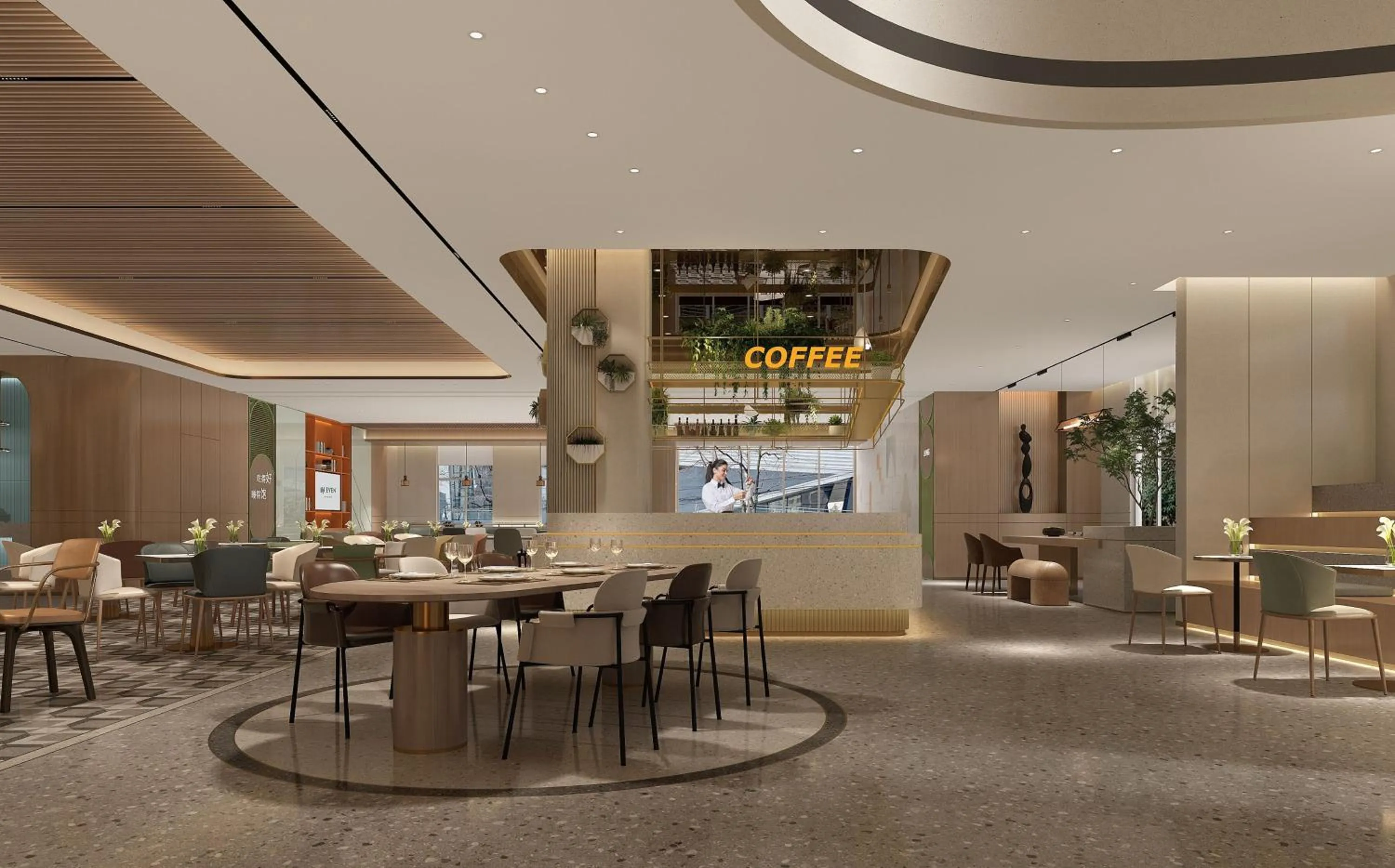 Restaurant/places to eat in EVEN Hotel Wuhan Airport Zone by IHG