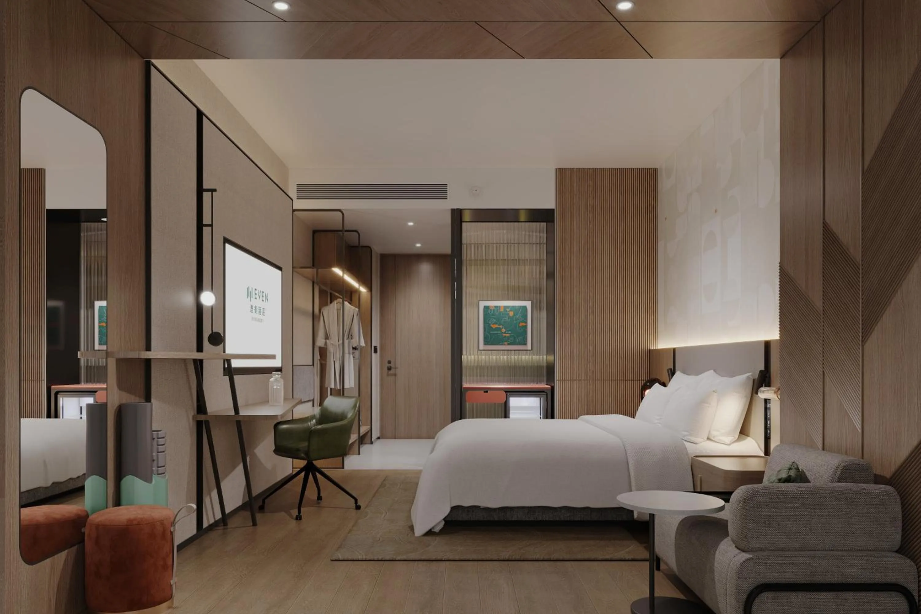 Photo of the whole room in EVEN Hotel Wuhan Airport Zone by IHG
