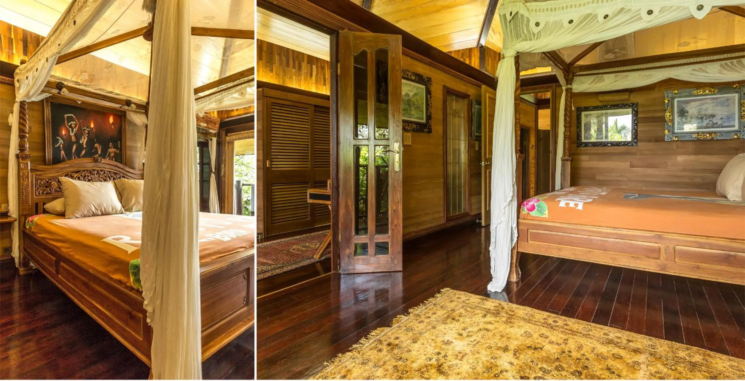 Seating area, Bed in Rohotu Fare