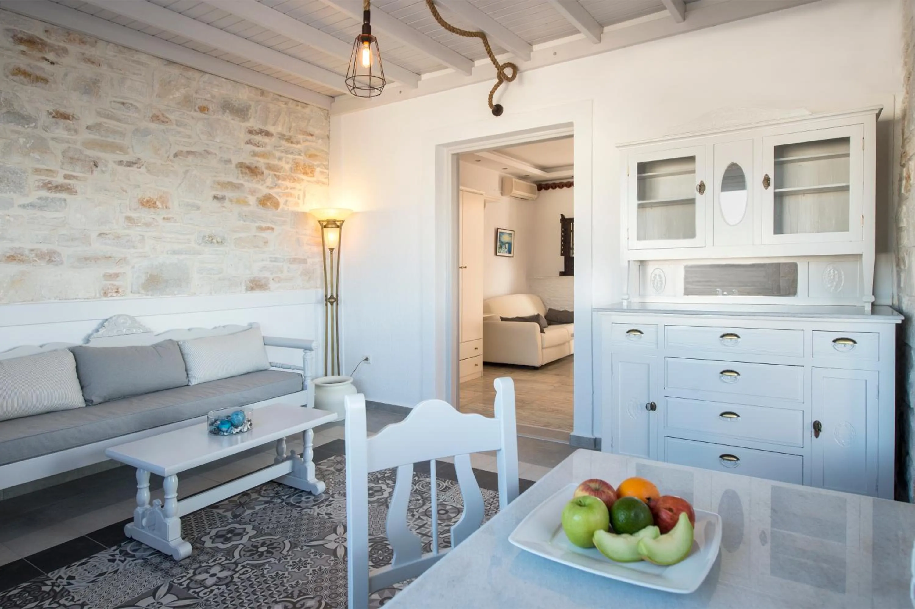 Kitchen or kitchenette in Contaratos Beach Hotel