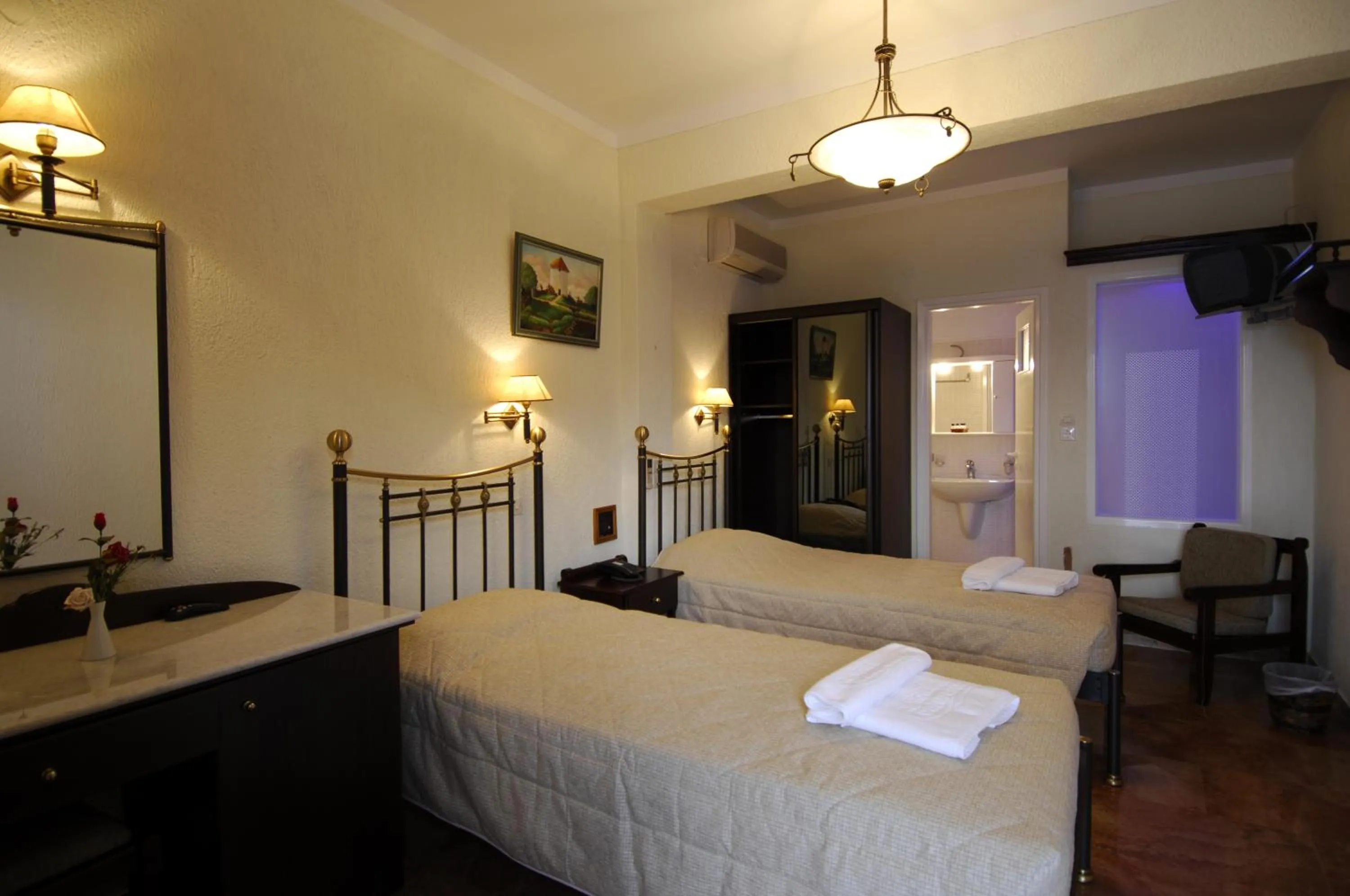 Bed in Contaratos Beach Hotel