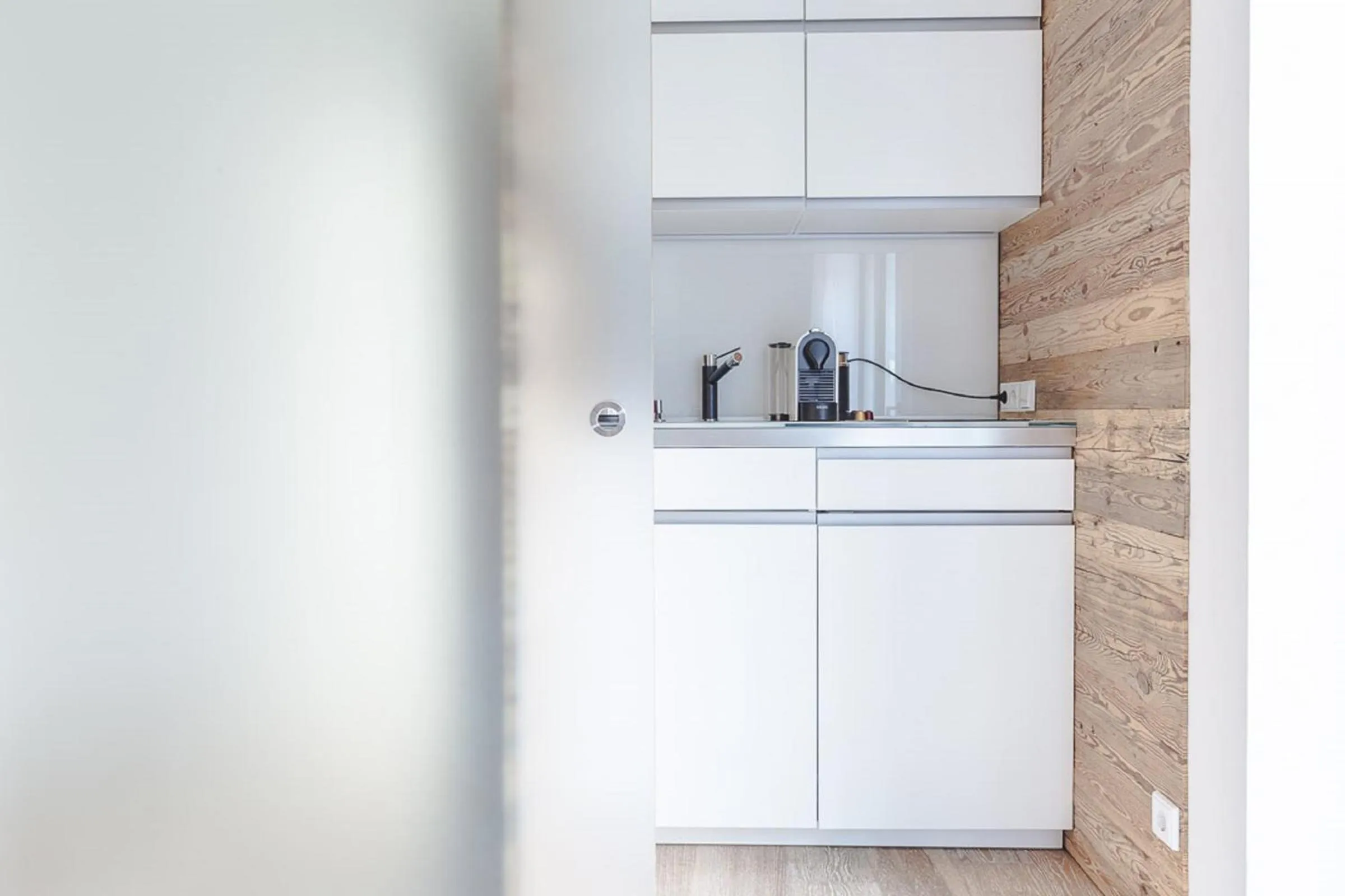 Kitchen or kitchenette in Inselhotel Ringelnatz