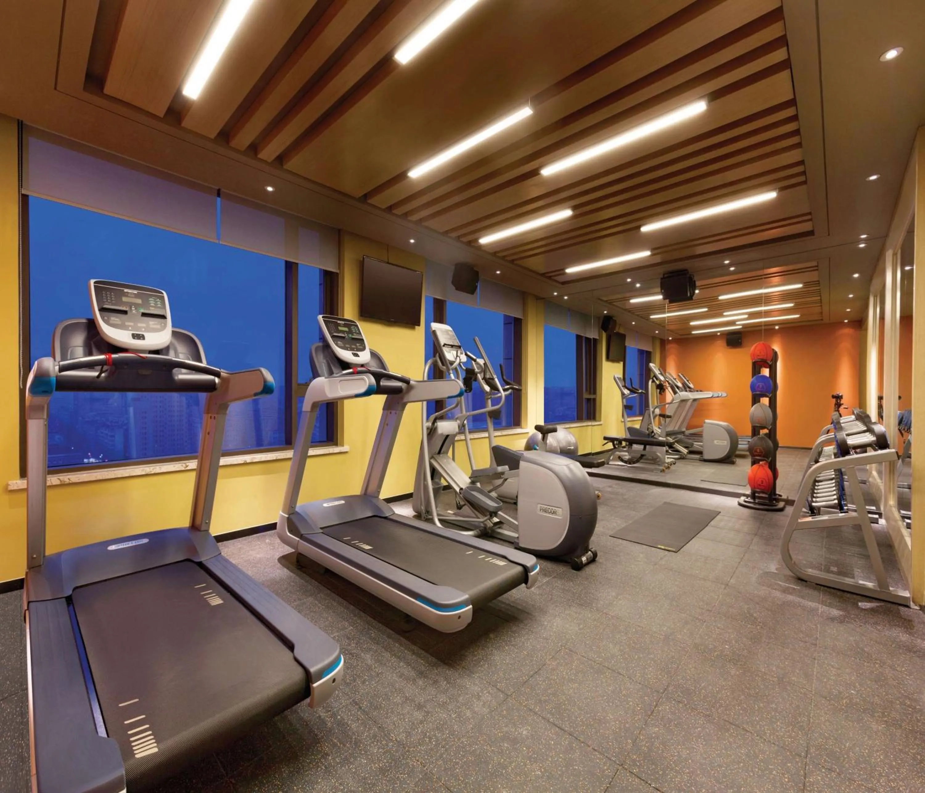 Fitness centre/facilities in Hilton Garden Inn Dandong